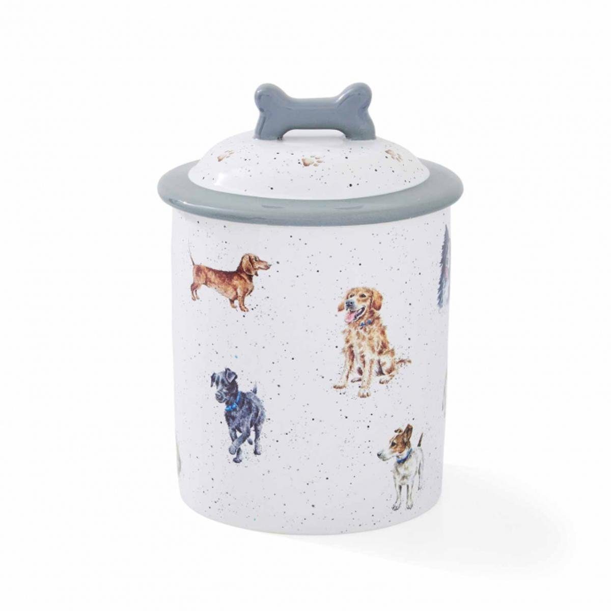 Wrendale Futterbehälter Wrendale Designs Keramik Hunde-Leckerli Dose - ca. 1 Liter, Keramik, (Stück), Motive stammen von der britischen Künstlerin Hannah Dale