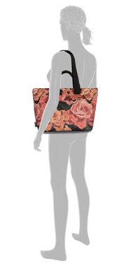 Gabor Shopper GABOR-NATALI Zip-Shopper XL Damen-Henkeltasche 43x13x30- flower black