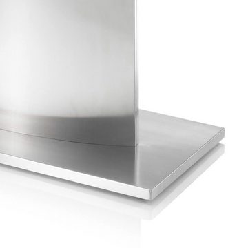 Lomadox Esstisch KAPRUN-119, ausziehbar Tischplatte mit weiß Glas, BxHxT: 180-260x76x90 cm