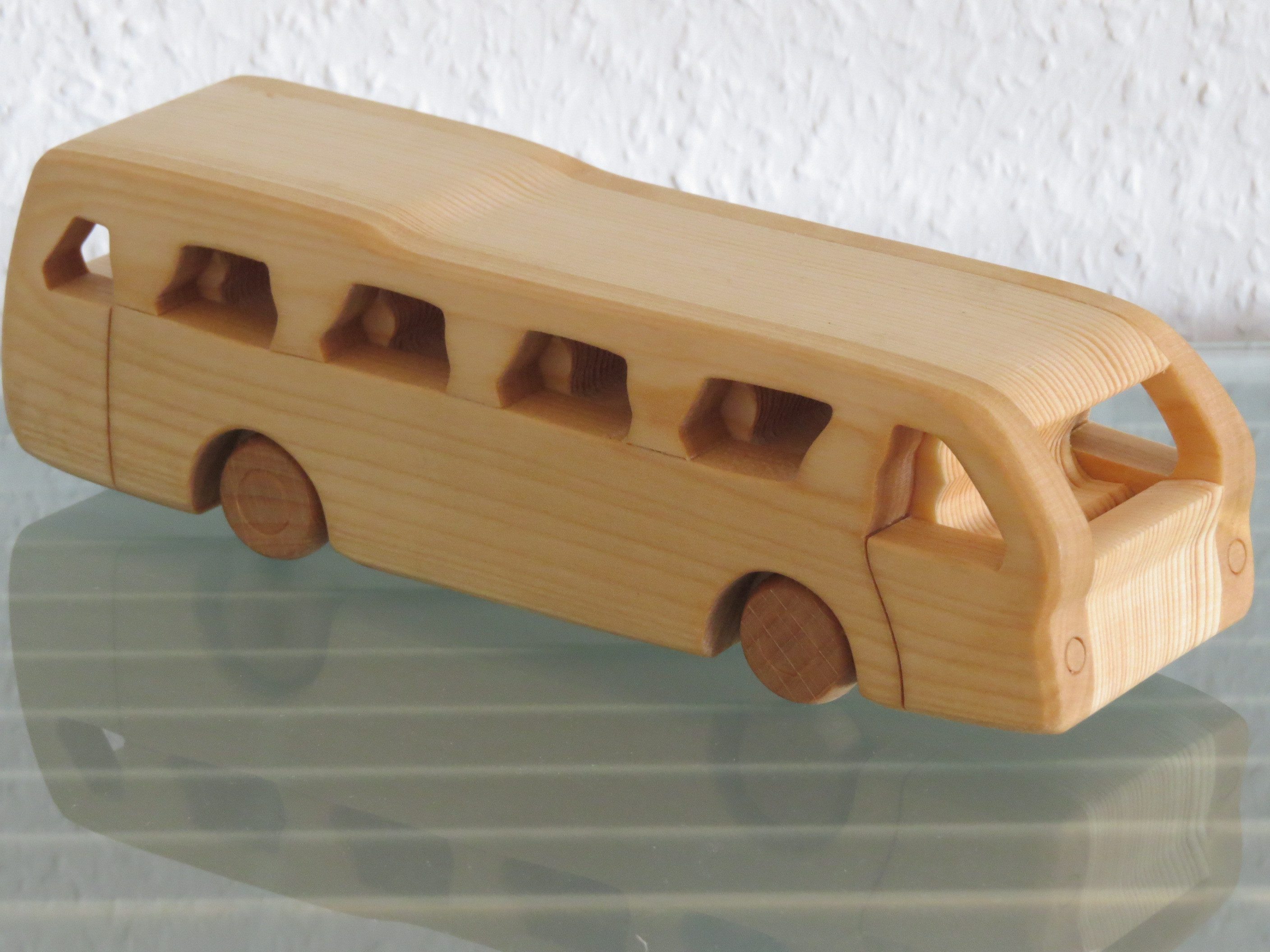 Holzprodukte Spielzeug-Bus Reisebus Bus Schulbus Omnibus Modellbus Fernbus Modellauto Holz