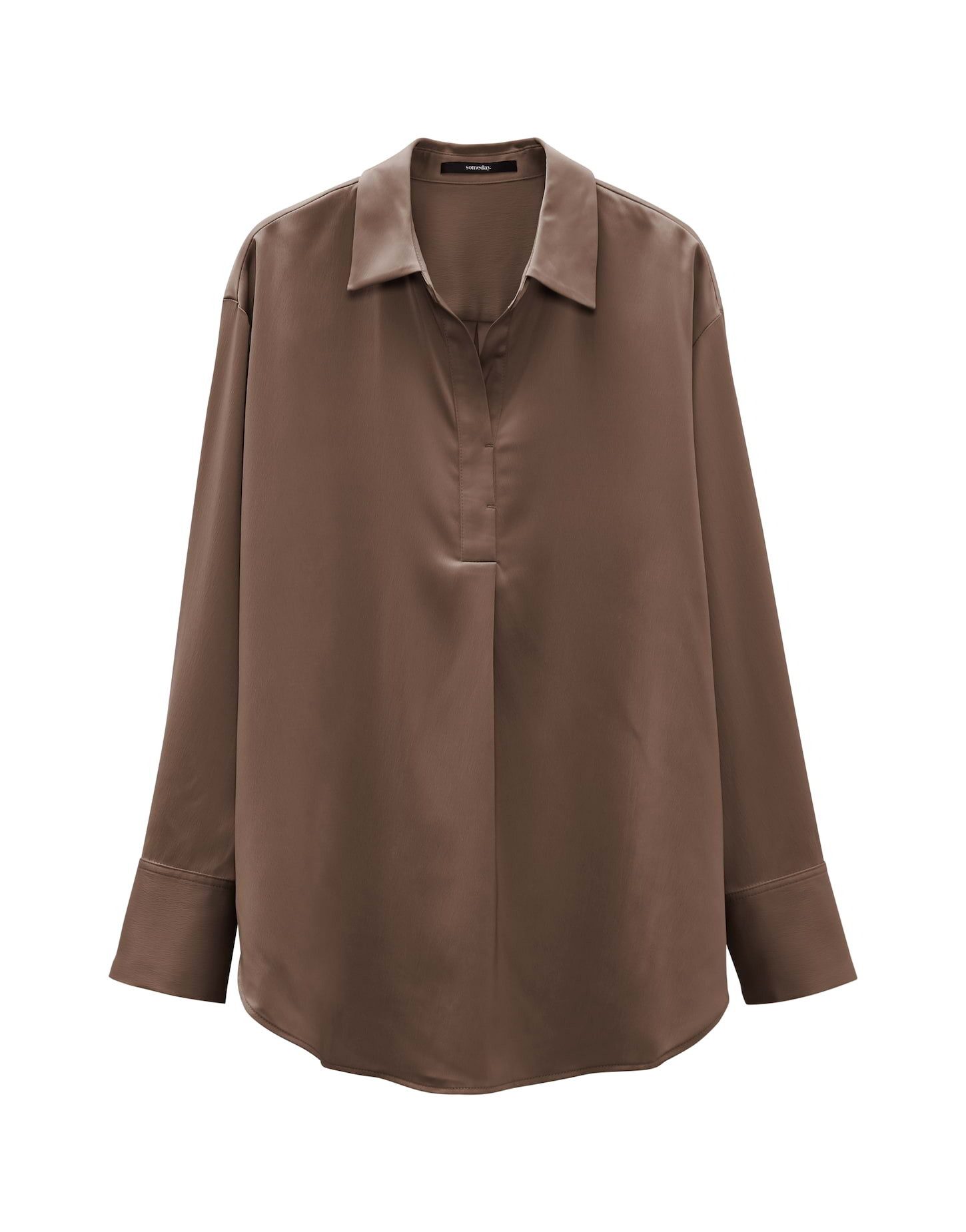 someday Satinbluse Satinbluse ZANZA Loose im Oversize Stil günstig online kaufen