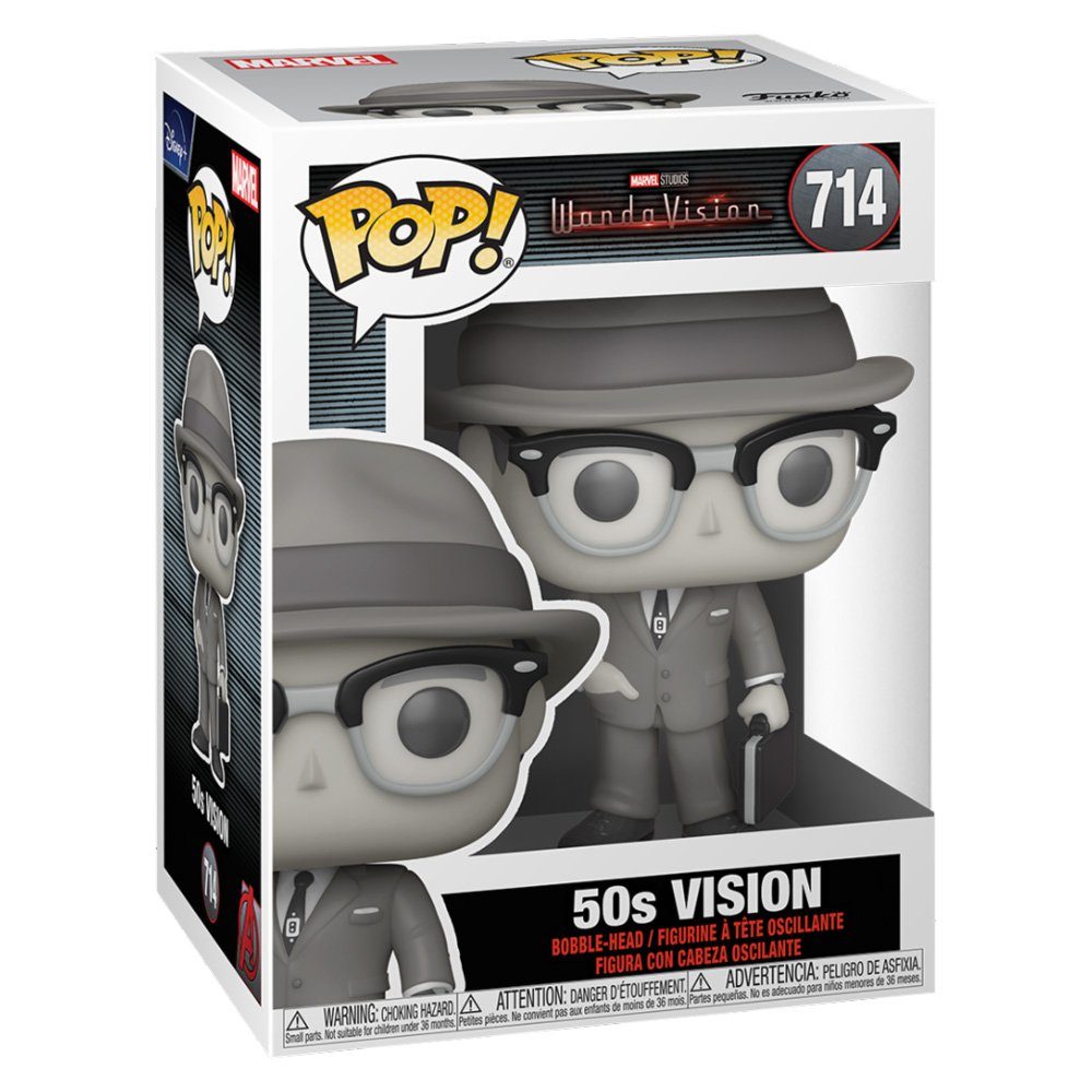 POP! Actionfigur Vision Funko Black and - White WandaVision (50s)