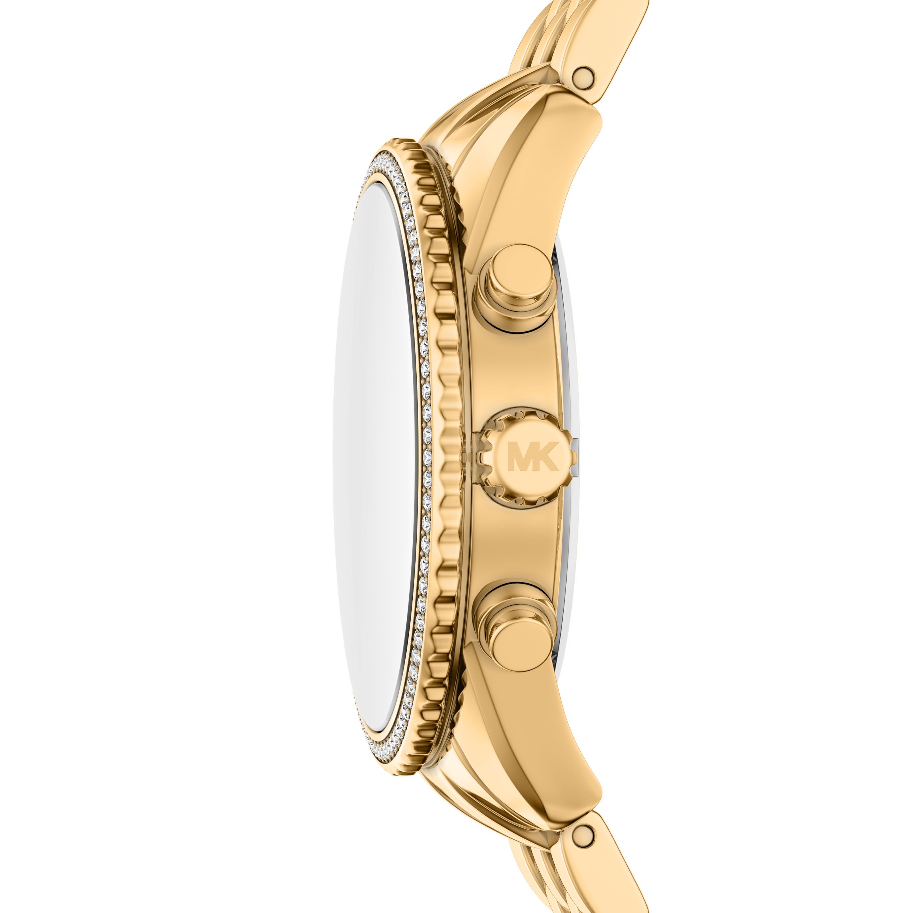 MICHAEL KORS Chronograph BRYANT MK7581, Quarzuhr, Armbanduhr, Damenuhr, Edelstahlarmband, analog, Tag