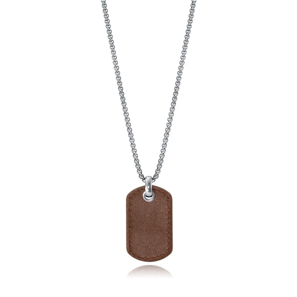 Viceroy Kette mit Einhänger Stylish necklace with leather dog tag Magnum 15108C01011