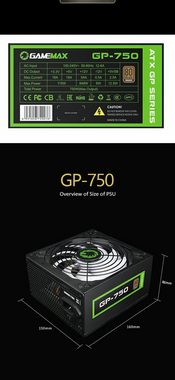 GAMEMAX GP-750 PC-Netzteil (750W, 80 Plus Bronze)