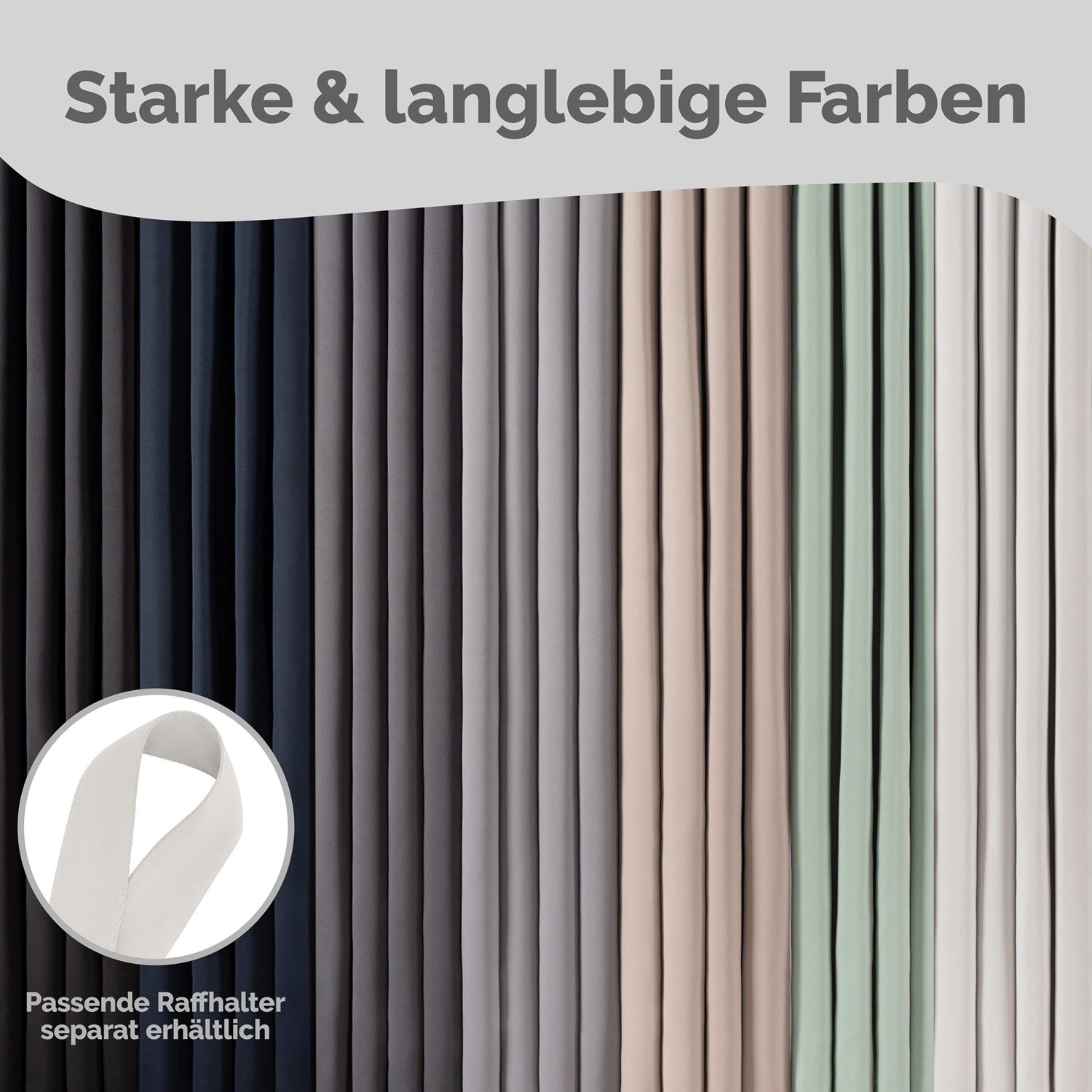 Blumtal Verdunkelungsvorhang 2er-Set Gardinen Wärmeisolierend Blickdicht (2 St), Ösen, verdunkelnd, mit Ösen – Bild 4 von 5