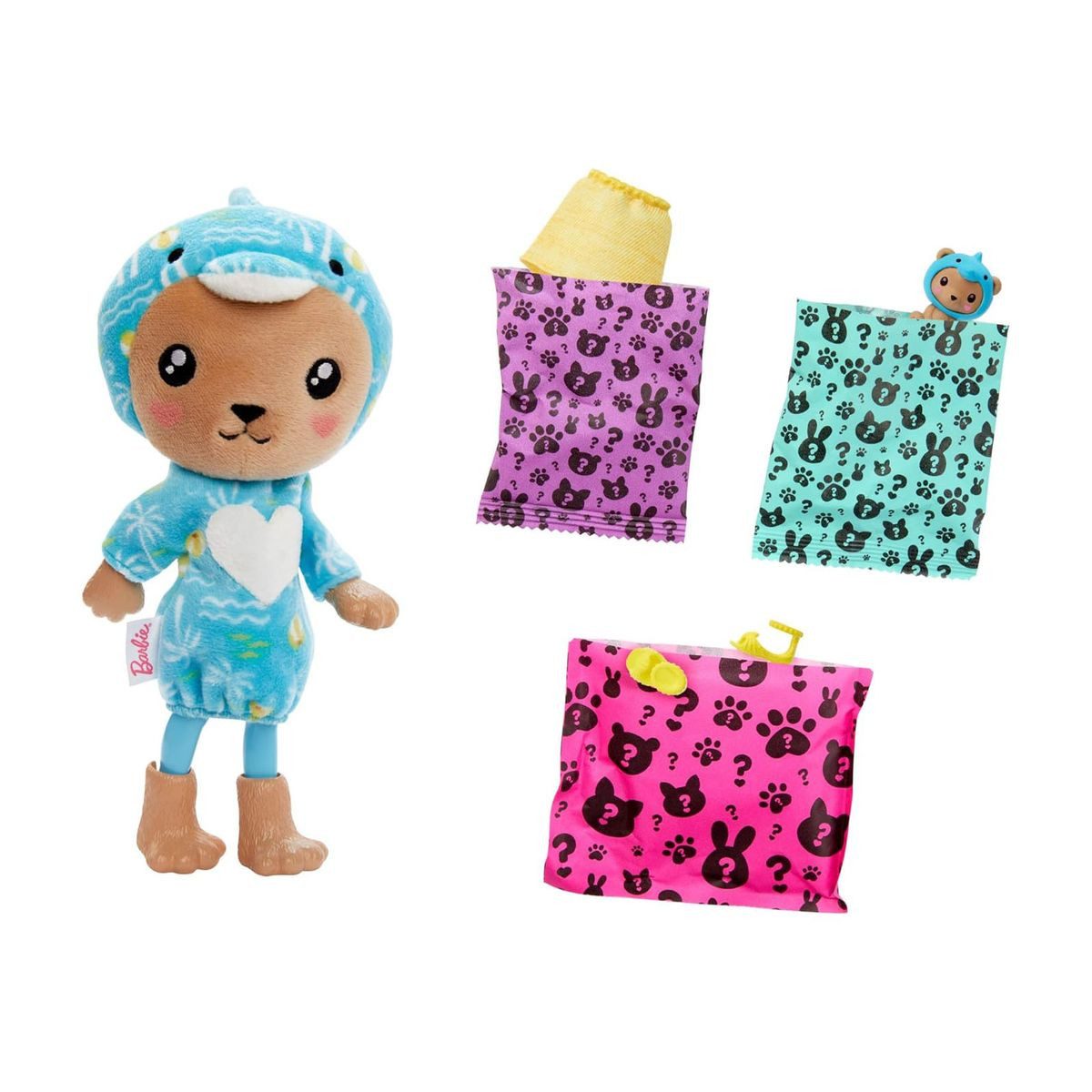 Mattel® Stehpuppe Mattel HRK30 - Barbie - Cutie Reveal - Chelsea-Puppen – Teddy/Delfin