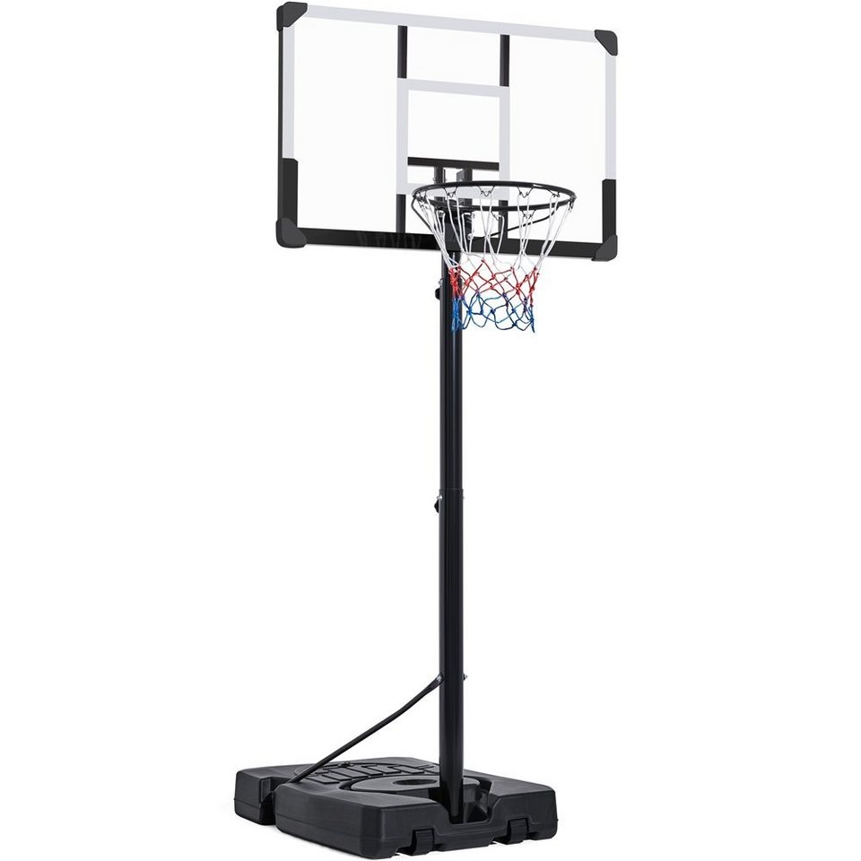 Yaheetech Basketballständer, 228–303 cm Höhenverstellbarer Basketballkorb