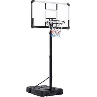 Yaheetech Basketballständer, 228–303 cm Höhenverstellbarer Basketballkorb