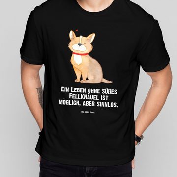 Mr. & Mrs. Panda T-Shirt Hund Glück - Schwarz - Geschenk, T-Shirt, Tshirt, Hundeliebe, Liebe, (1-tlg)
