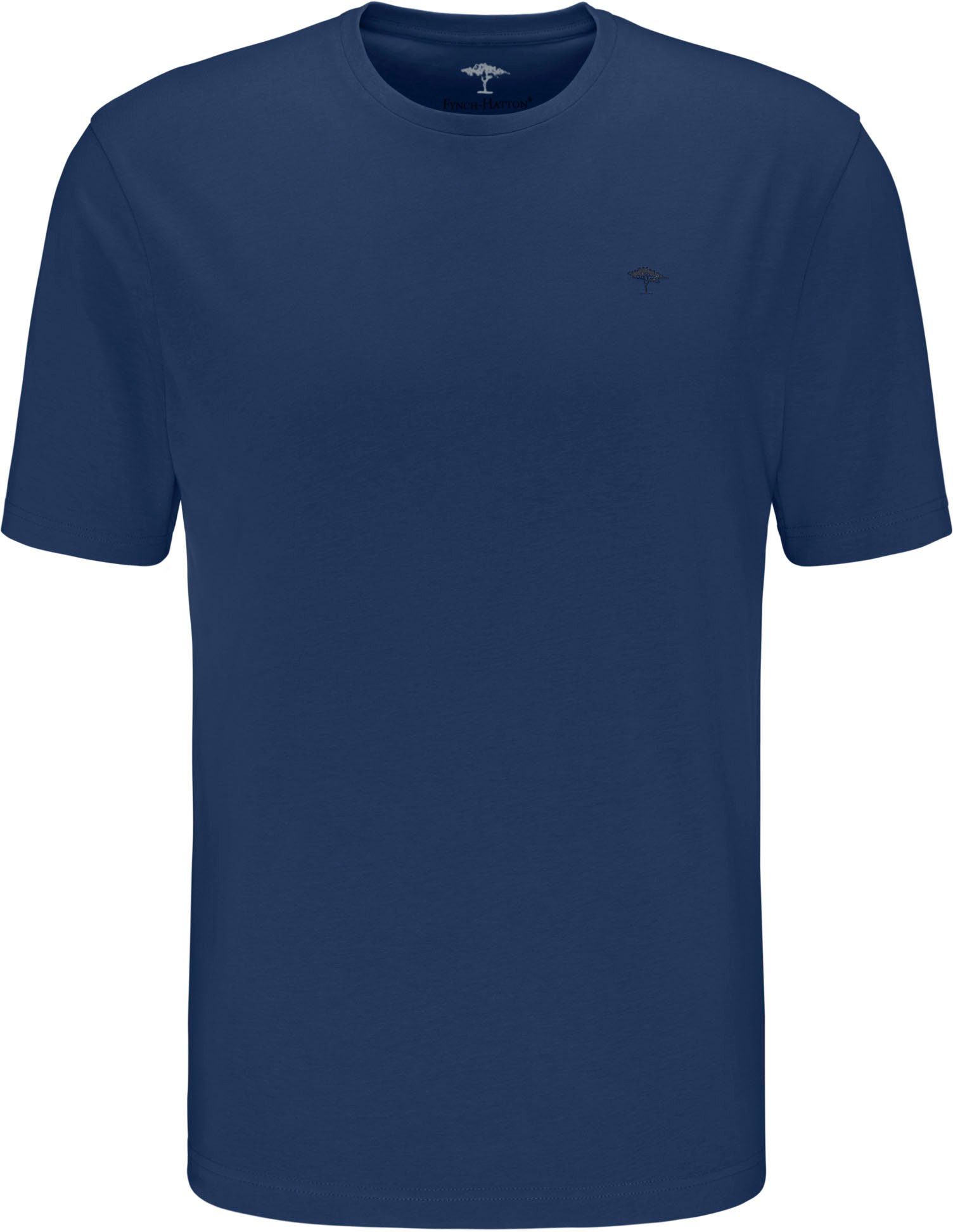 FYNCH-HATTON T-Shirt mit Rundhals und Logo-Stickerei günstig online kaufen