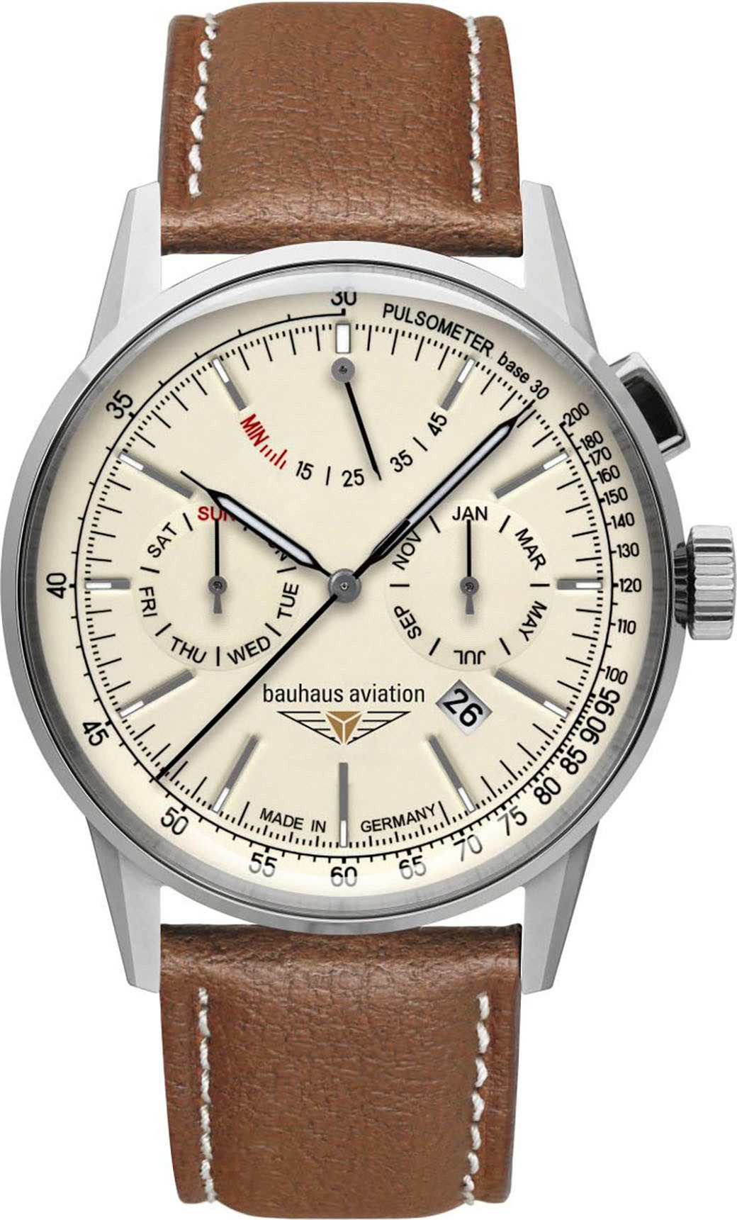 bauhaus Automatikuhr G38 Automatic Power Reserve 2362-5, Armbanduhr, Herren günstig online kaufen