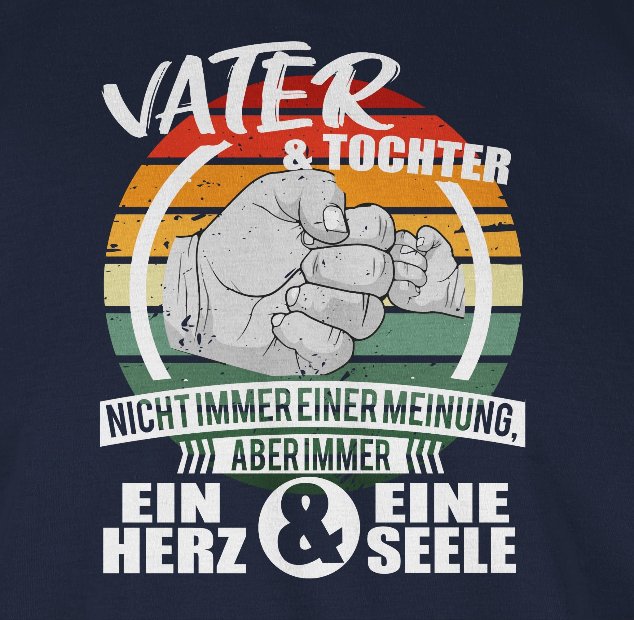 Shirtracer T-Shirt Vater und Tochter eine Seele Vatertag Geschenk für Papa