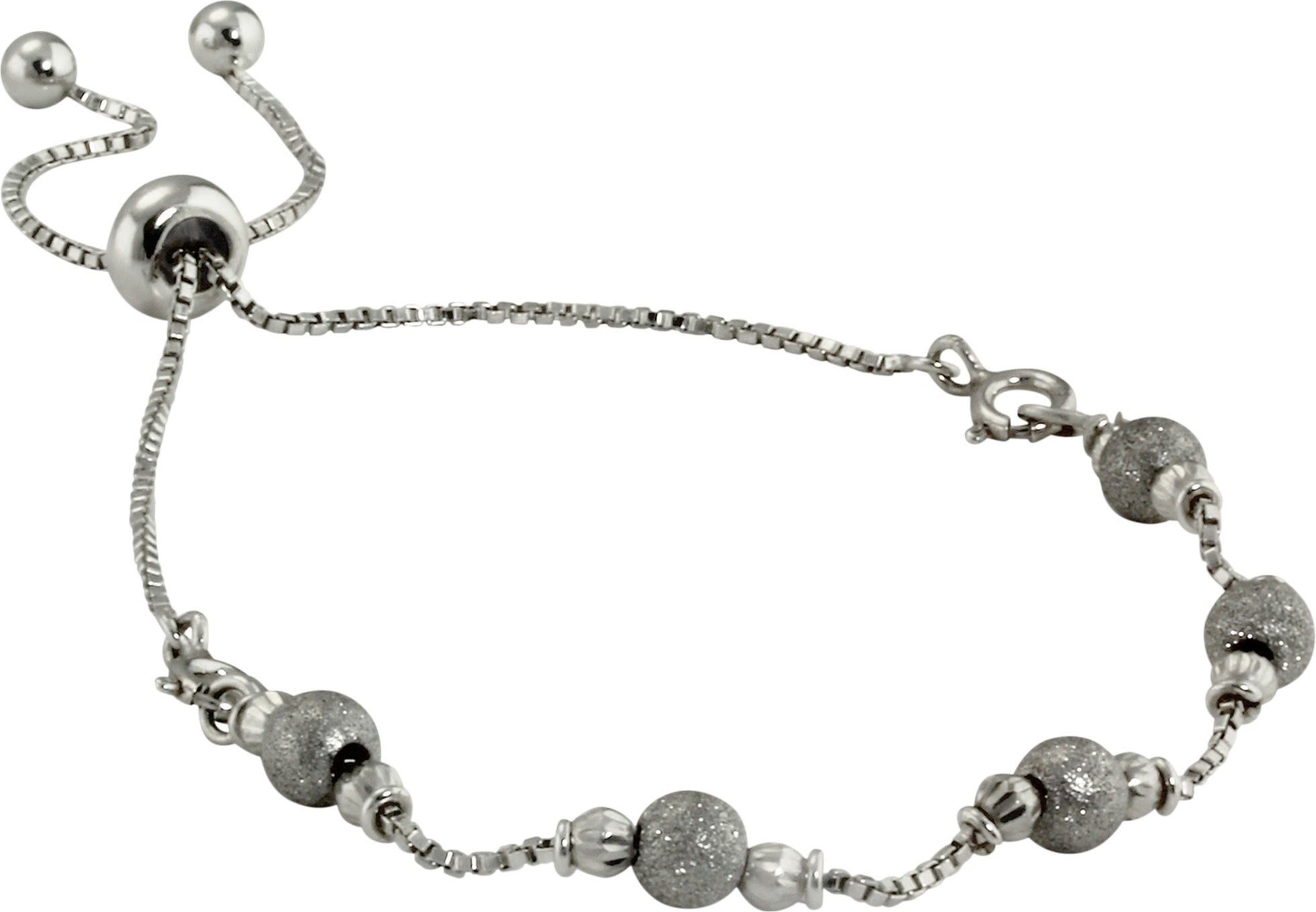 Damen Silberarmband Armband Sterling 2-tlg), silber Armband Damen Silber, Armäleon Farbe: (Armband, Armäleon Kugel-Design 925