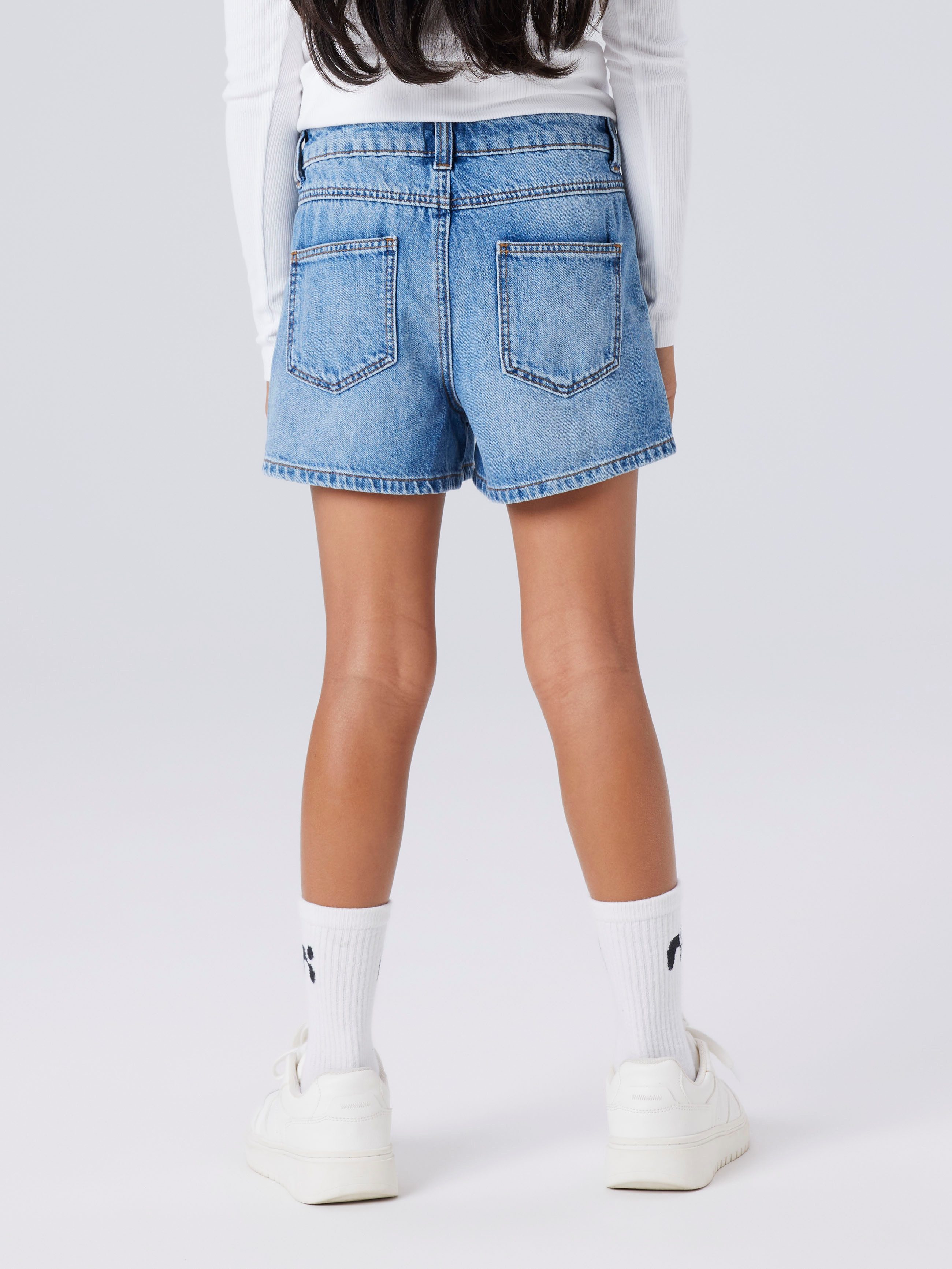 Name It Jeansshorts NKFROSE MOM DNM SHORTS 1141-MJ NOOS Baumwolle, high waist, Used Look