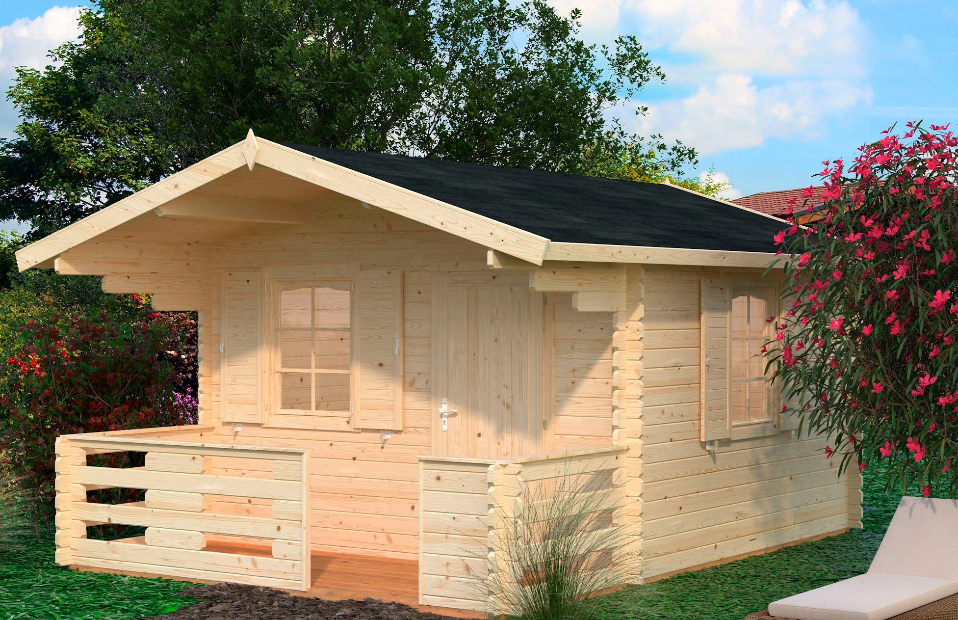 Thumbnail - Palmako Gartenhaus Emma, BxT: 394x490 cm, 10,4+4,2 qm