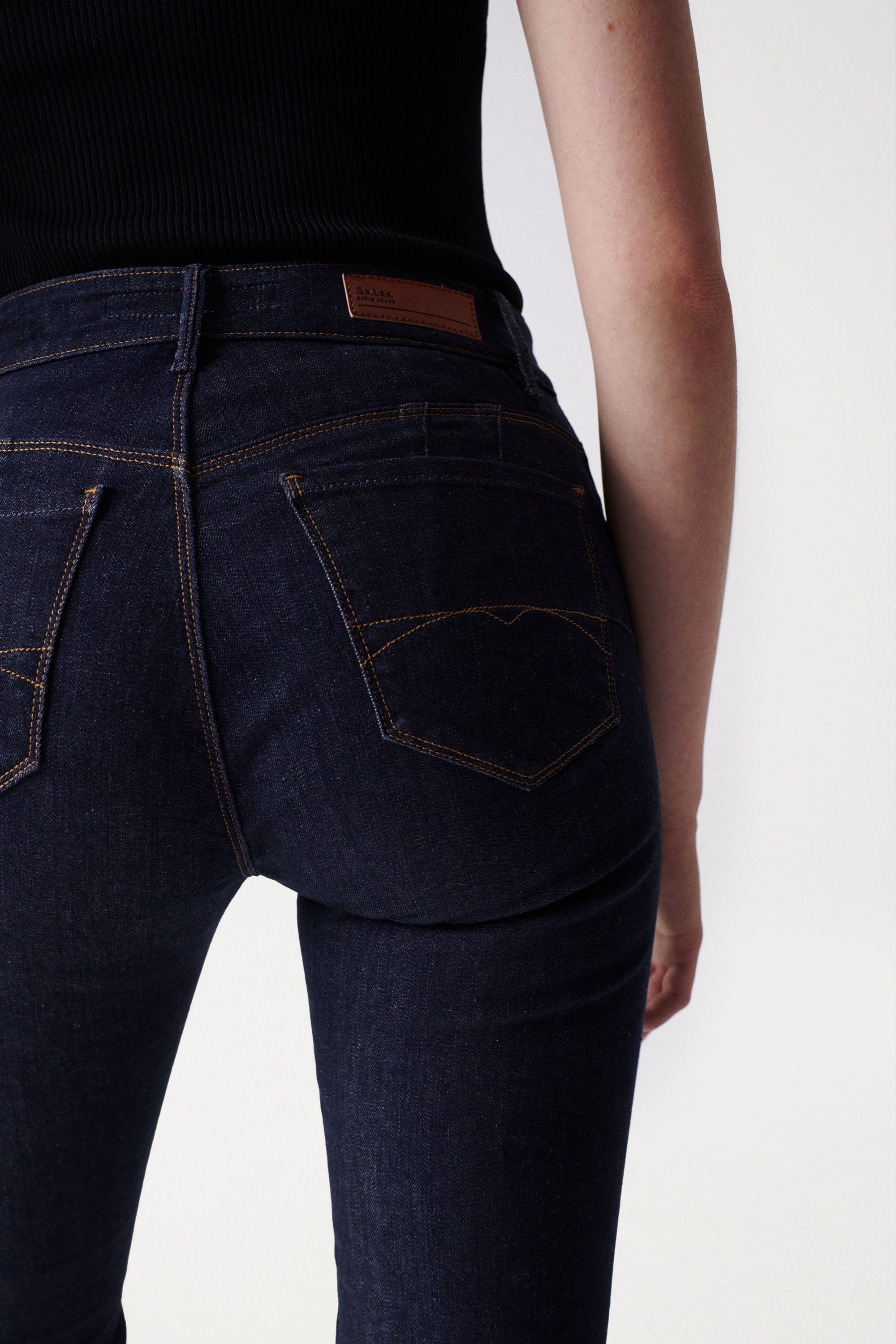 Salsa Stretch-Jeans SALSA JEANS DESTINY PUSH UP SLIM rinsed blue 126893.850 günstig online kaufen