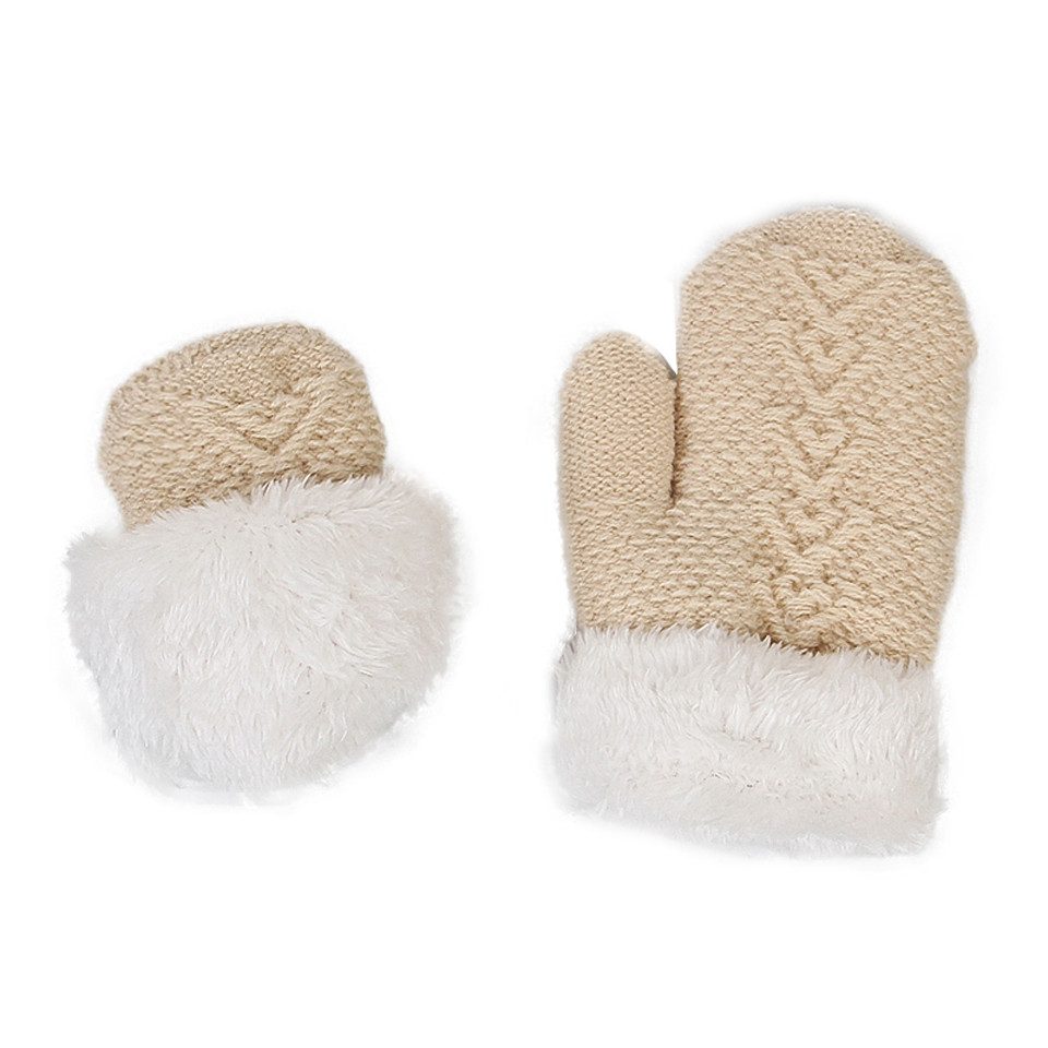 Cachito Filzhut Kinder Mütze Schal Handschuhe Set (3-St) Niedliches Design Geeignet fur 1-4 Jahre alte Kinder Unisex