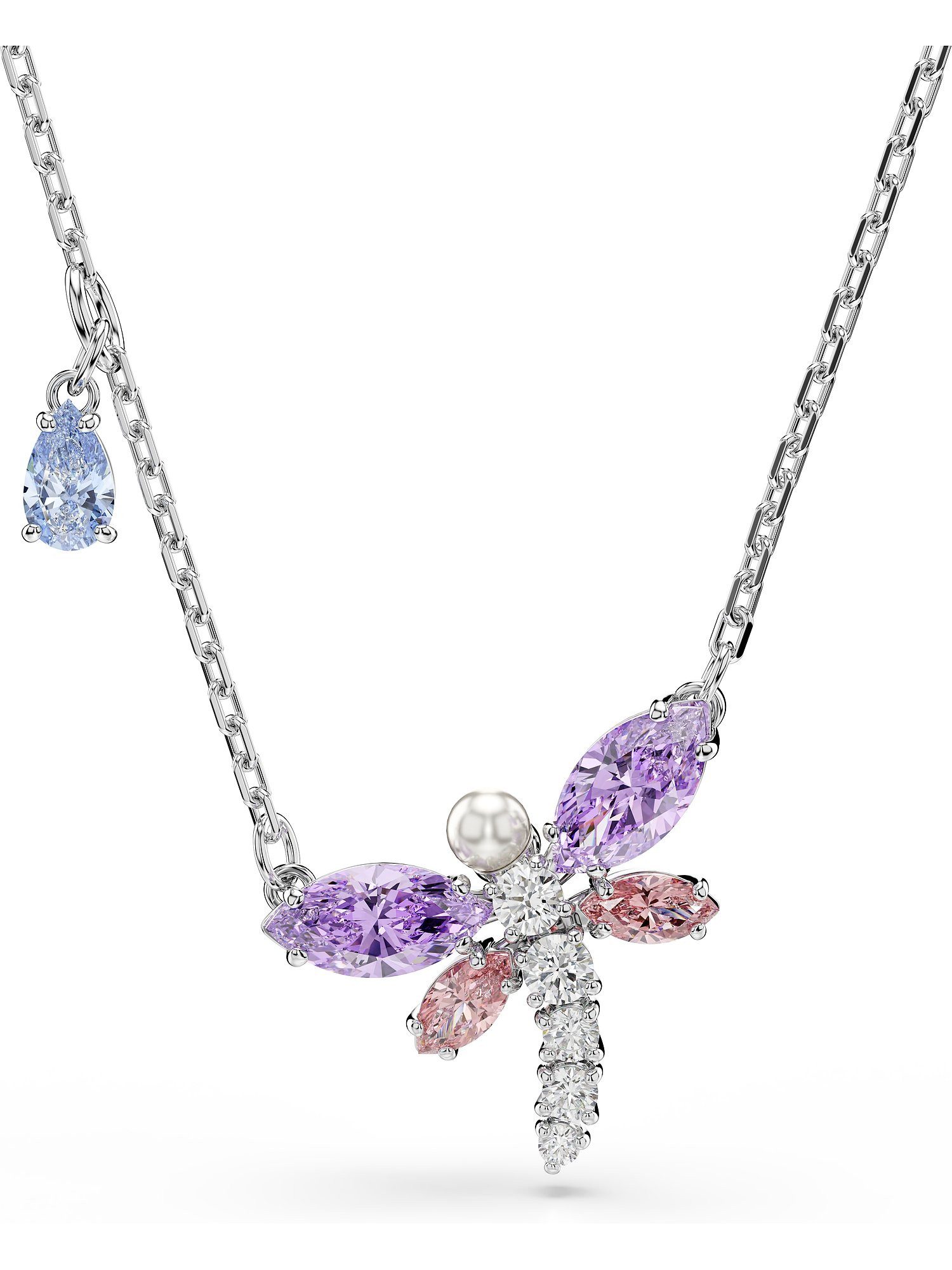 Swarovski Collier Swarovski Damen-Kette Metall Swarovski-Kristall