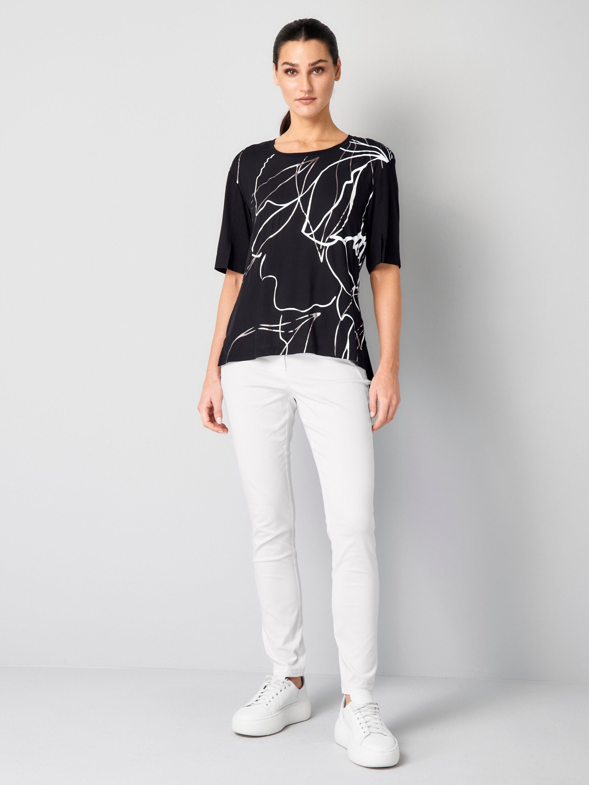 Alba Moda Print-Shirt Modernes Druckshirt mit floralem Print