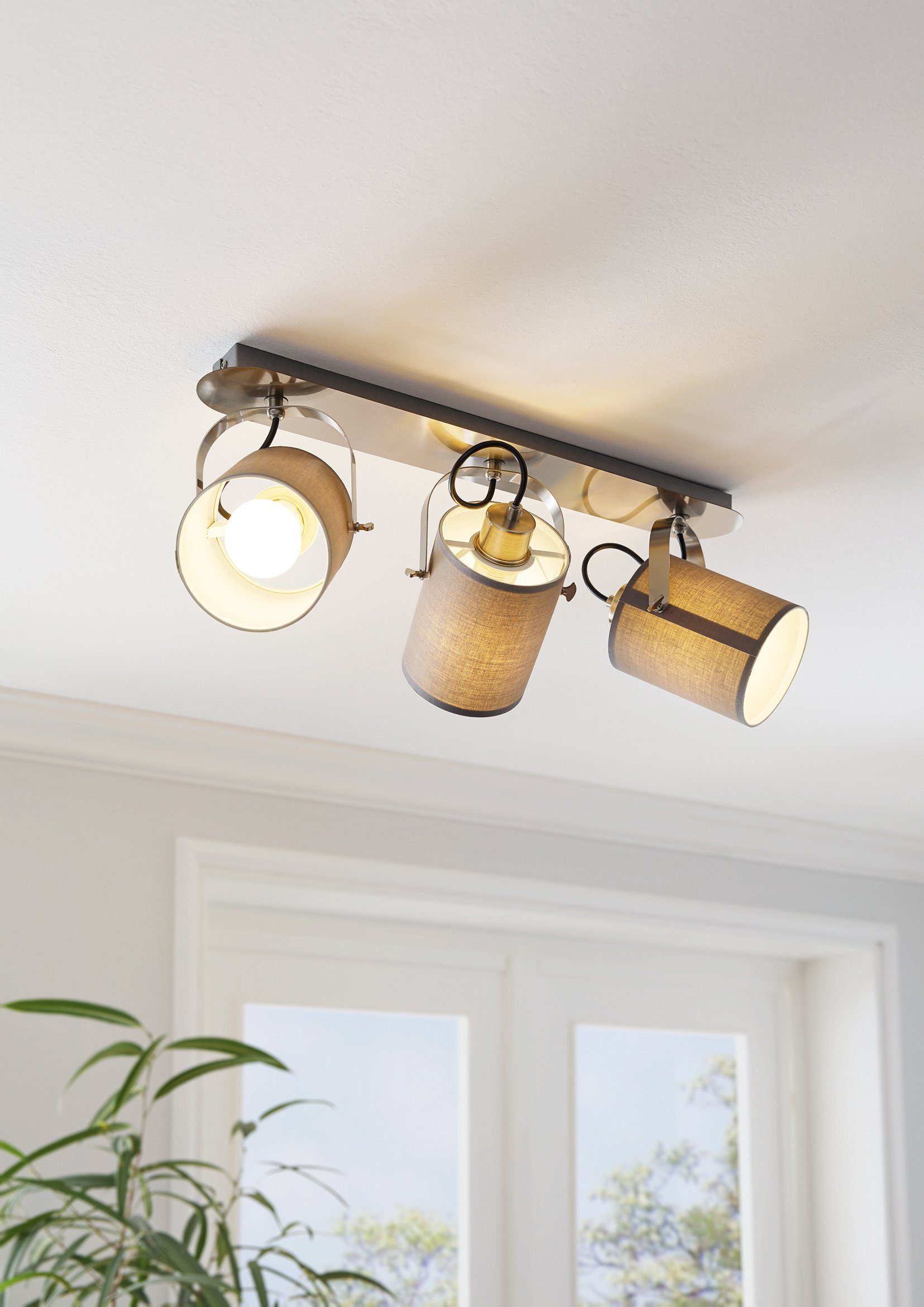 EGLO Deckenspot VILLABATE, Leuchtmittel wechselbar, ohne Leuchtmittel, Deckenlampe