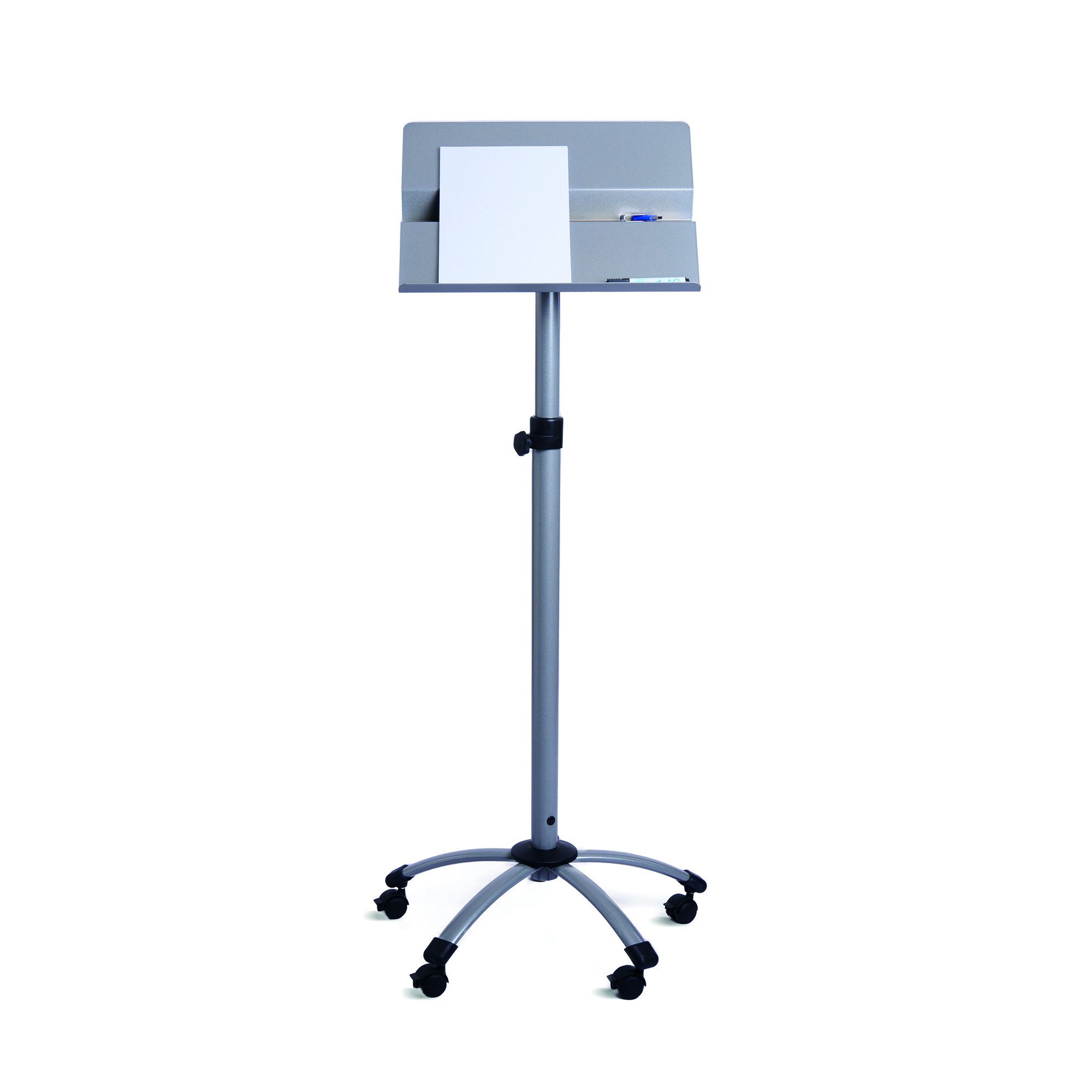 rocada Empfangstheke Rednerpult 3080 R308094 mobil silber