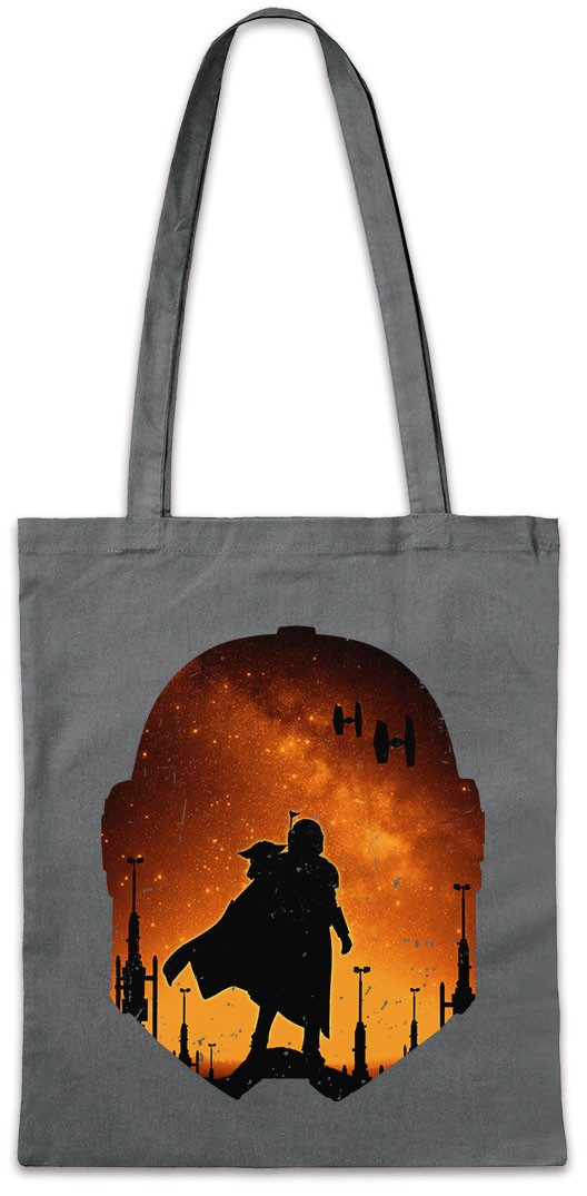 Urban Backwoods Beuteltasche Djarin Landscape Stofftasche Star Din Rebel Mandalorian Wars Baby Yoda (1-tlg), X Grogu Wing Alliance