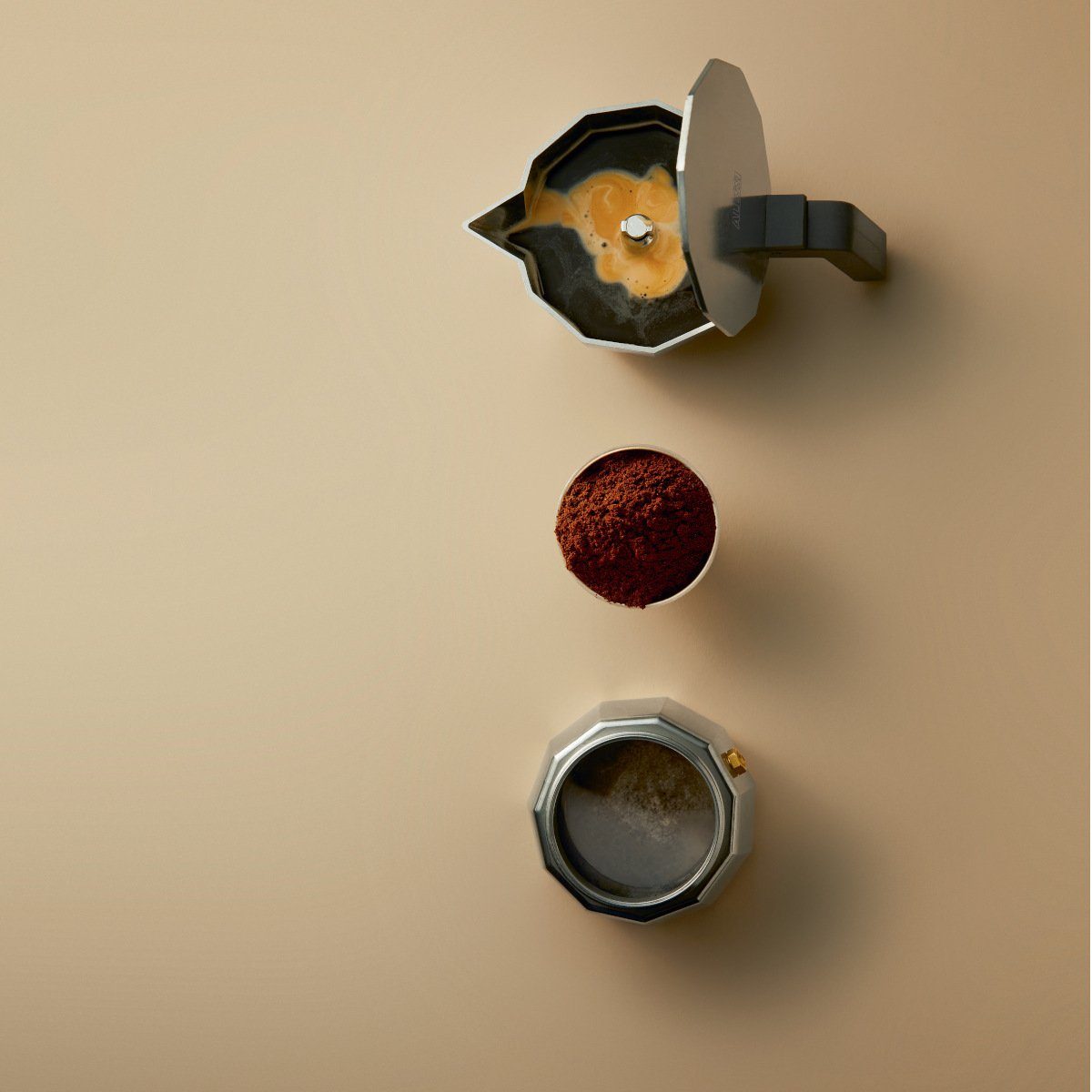 9, 0.45l MOKA Induktion für modern Kaffeekanne, Espressokocher Auch geeignet Espressokocher Alessi