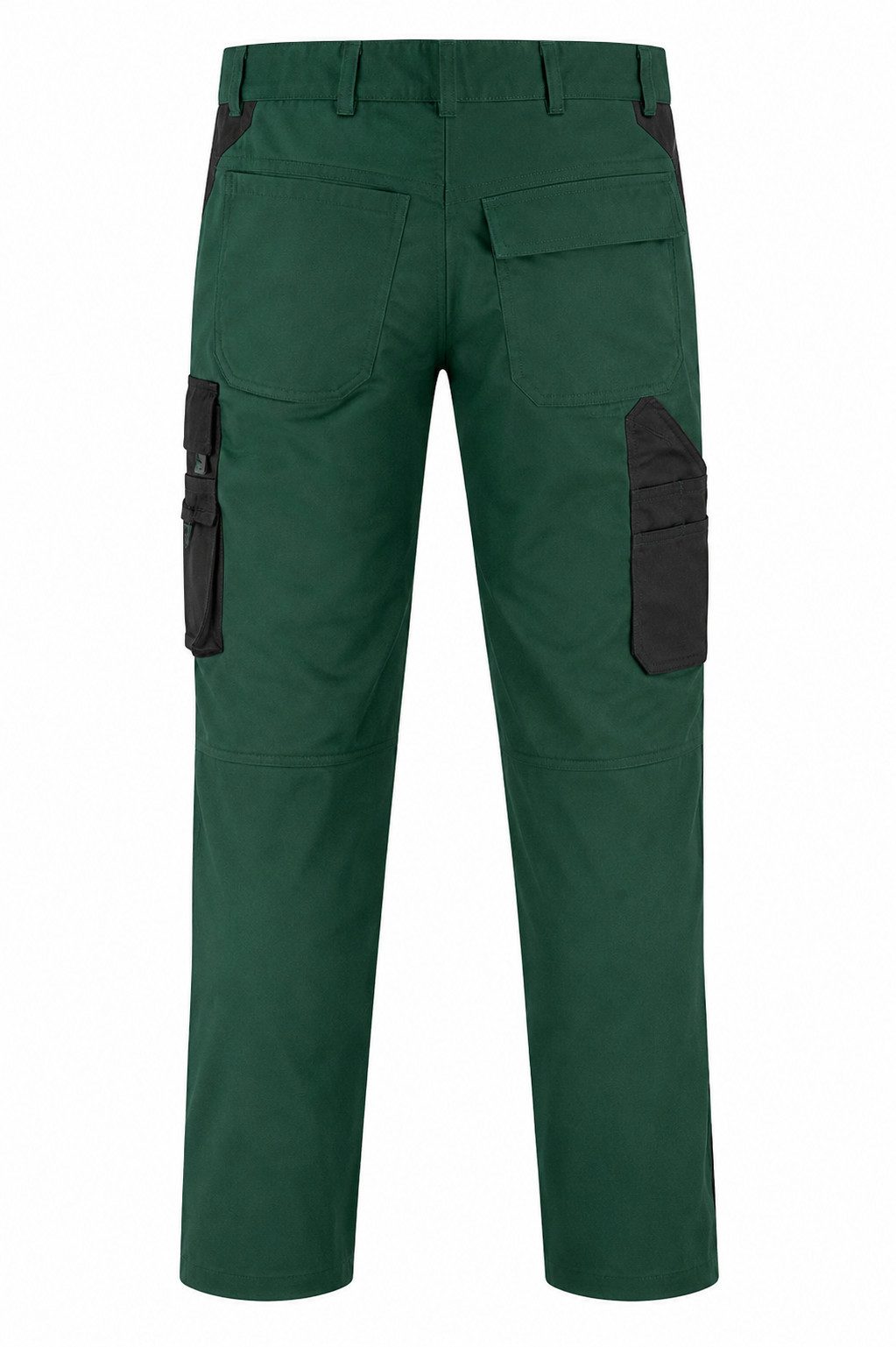 Engelbert Strauss Arbeitsbundhose Strauss Bundhose e.s.active Arbeitshose Flexbelt grün/schwarz seitlich dehnbarer Flexbelt-Bund, Reflexbiesen