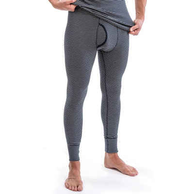 HERMKO Thermounterhose 3654005 Herren lange Thermounterhose mit Eingriff innen angeraut