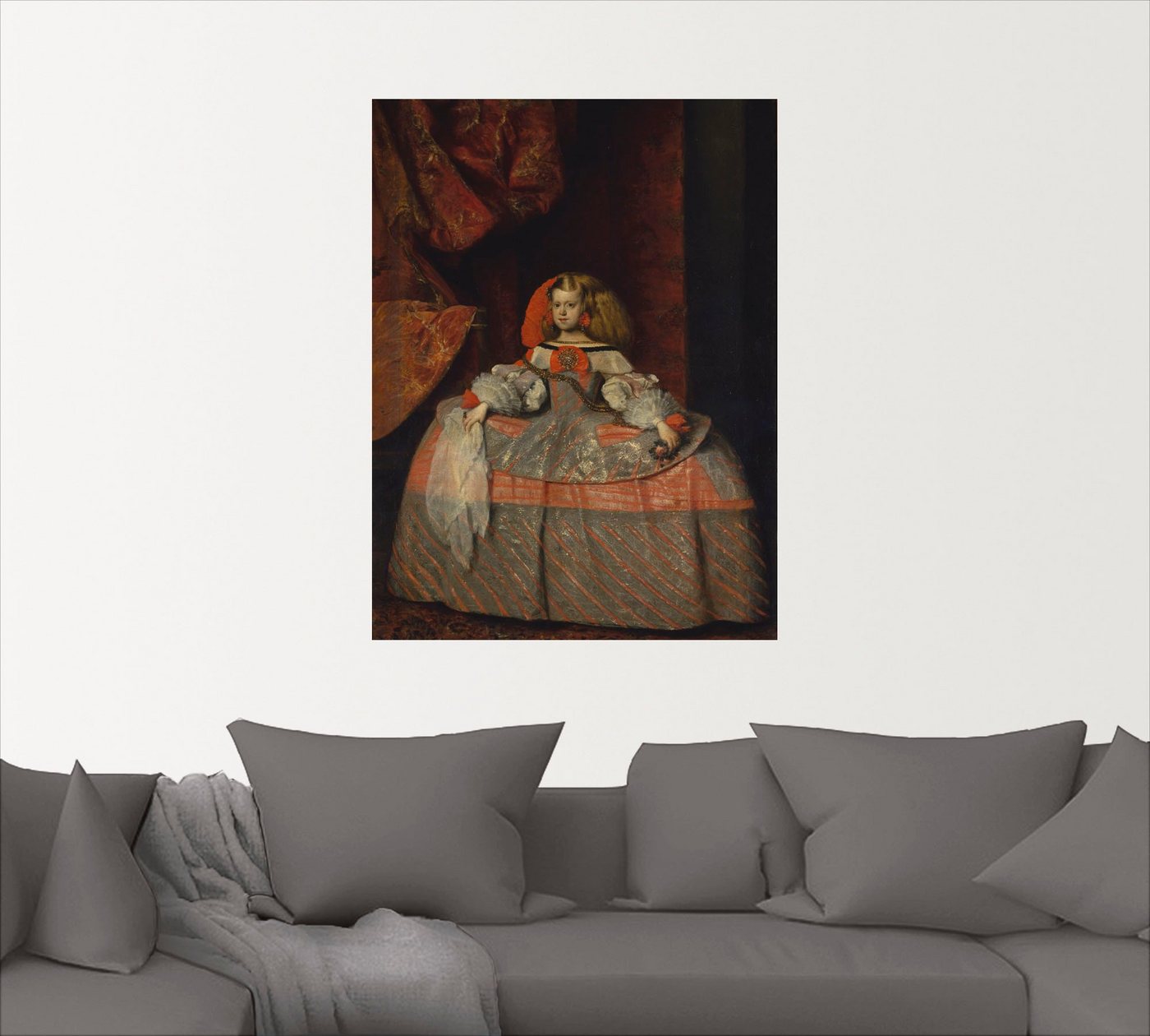 Artland Wandbild »Die Infantin Margarita Theresa«, Kind (1 Stück), in vielen Größen & Produktarten -Leinwandbild, Poster, Wandaufkleber / Wandtattoo auch für Badezimmer geeignet-kaufen