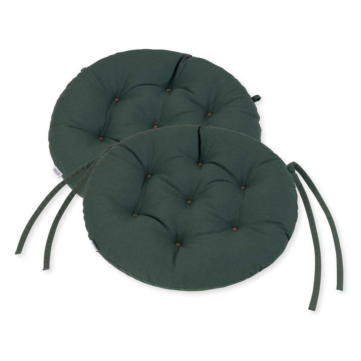 HAVE A SEAT Living Stuhlkissen - bequeme Sitzkissen rund Ø 40 cm Indoor/Outdoor - Premium Sitzauflage, orthopädisch, wetterfest, UV-Schutz (8/10), komplett waschbar bis 95°C