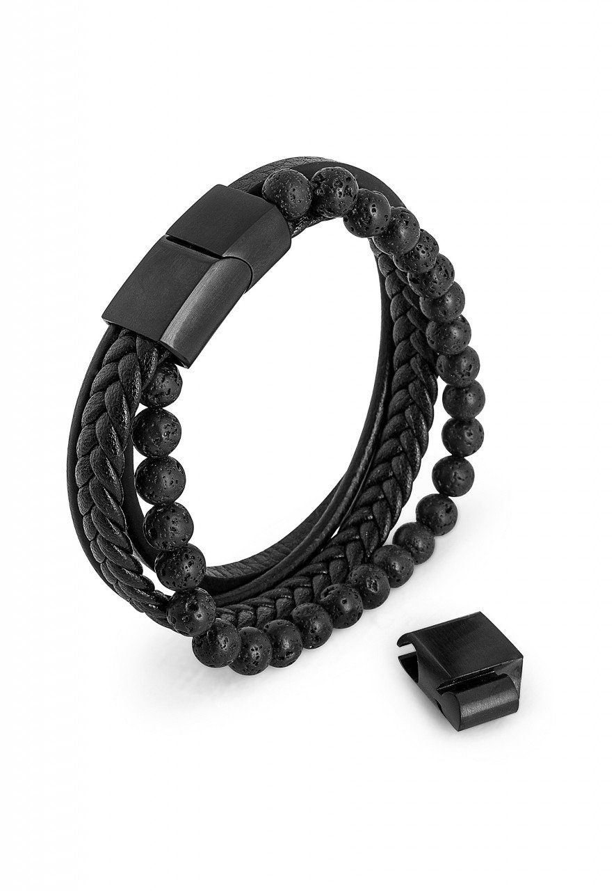Armband Bellum Armband Mattschwarz - Schwarz 23cm