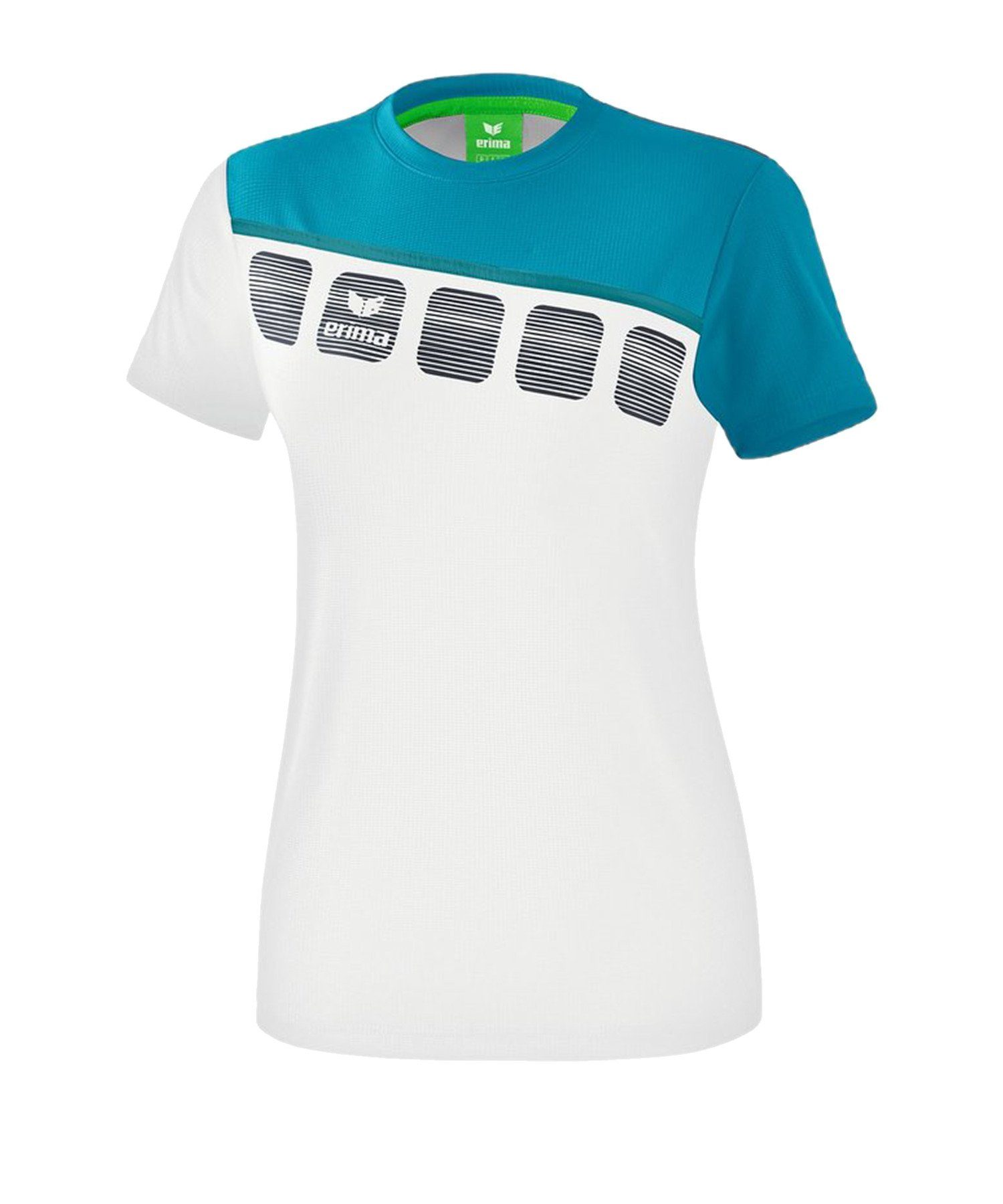 Erima T-Shirt 5-C T-Shirt Damen default WeissBlau