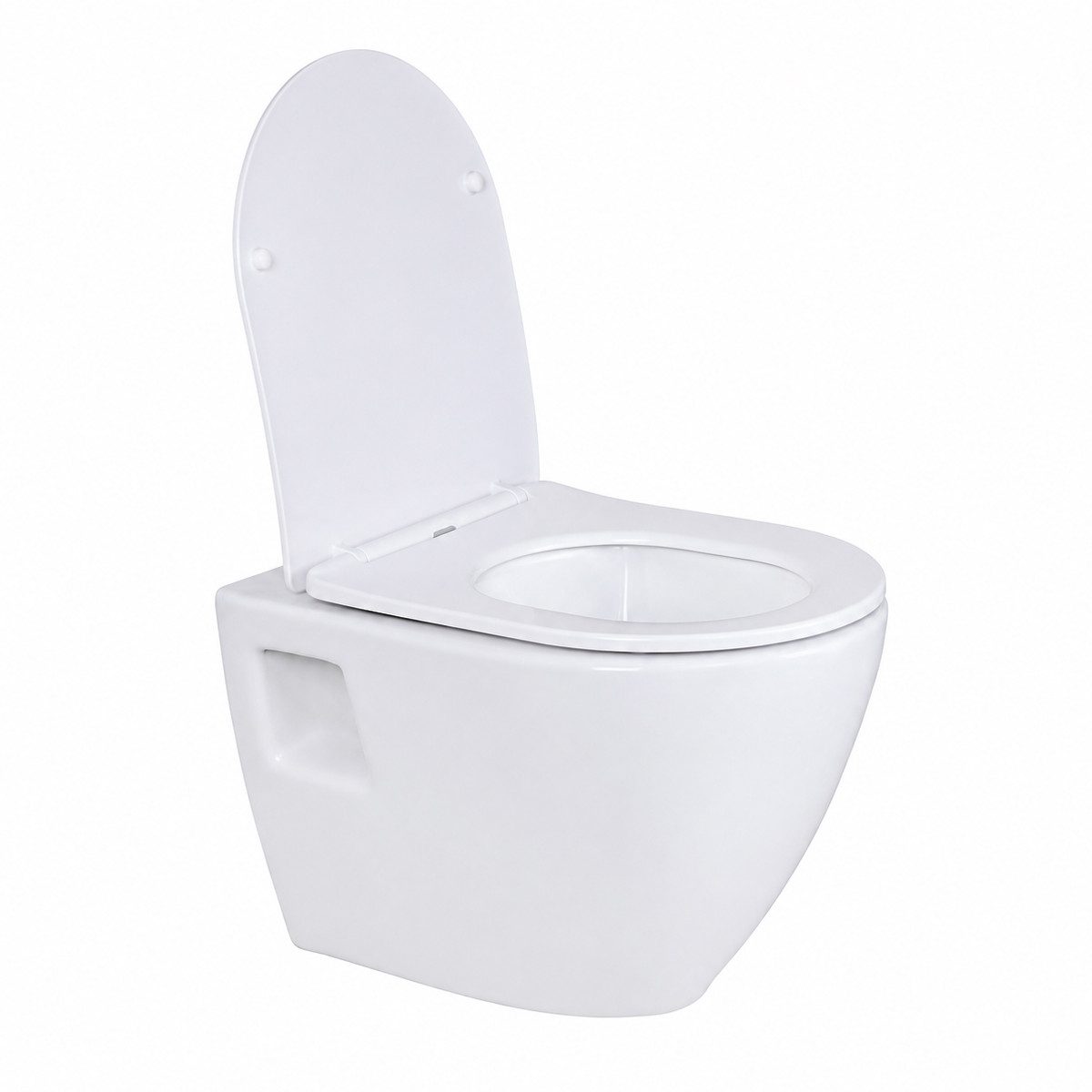 Belvit Tiefspül-WC AL5509+AL0402, Hänge WC Toilette Aloni AL5509 mit Deckel AL0402