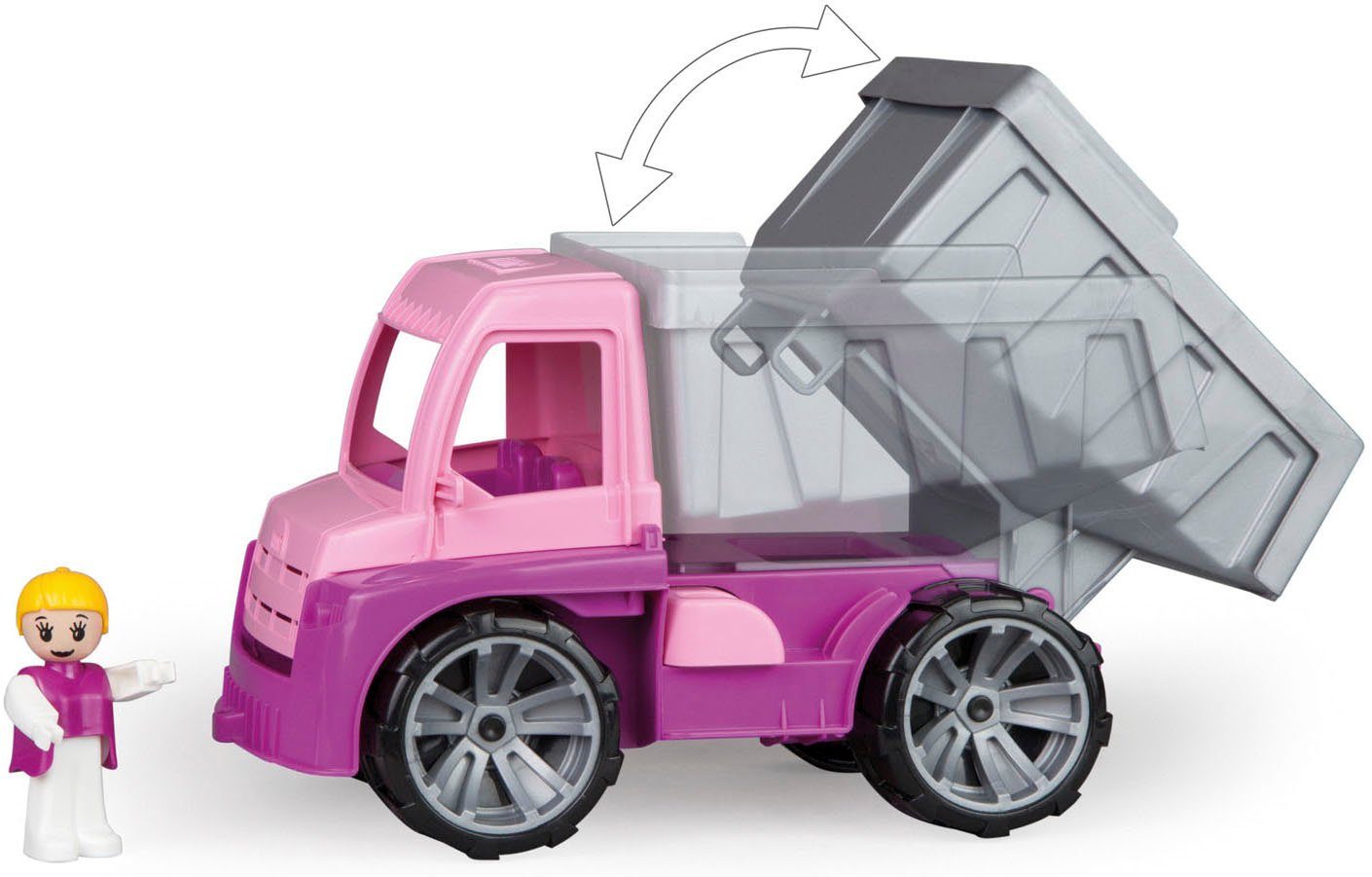 Lena® Spielzeug-Kipper TRUXX, rosa, inklusive Spielfigur, Made in Europe günstig online kaufen