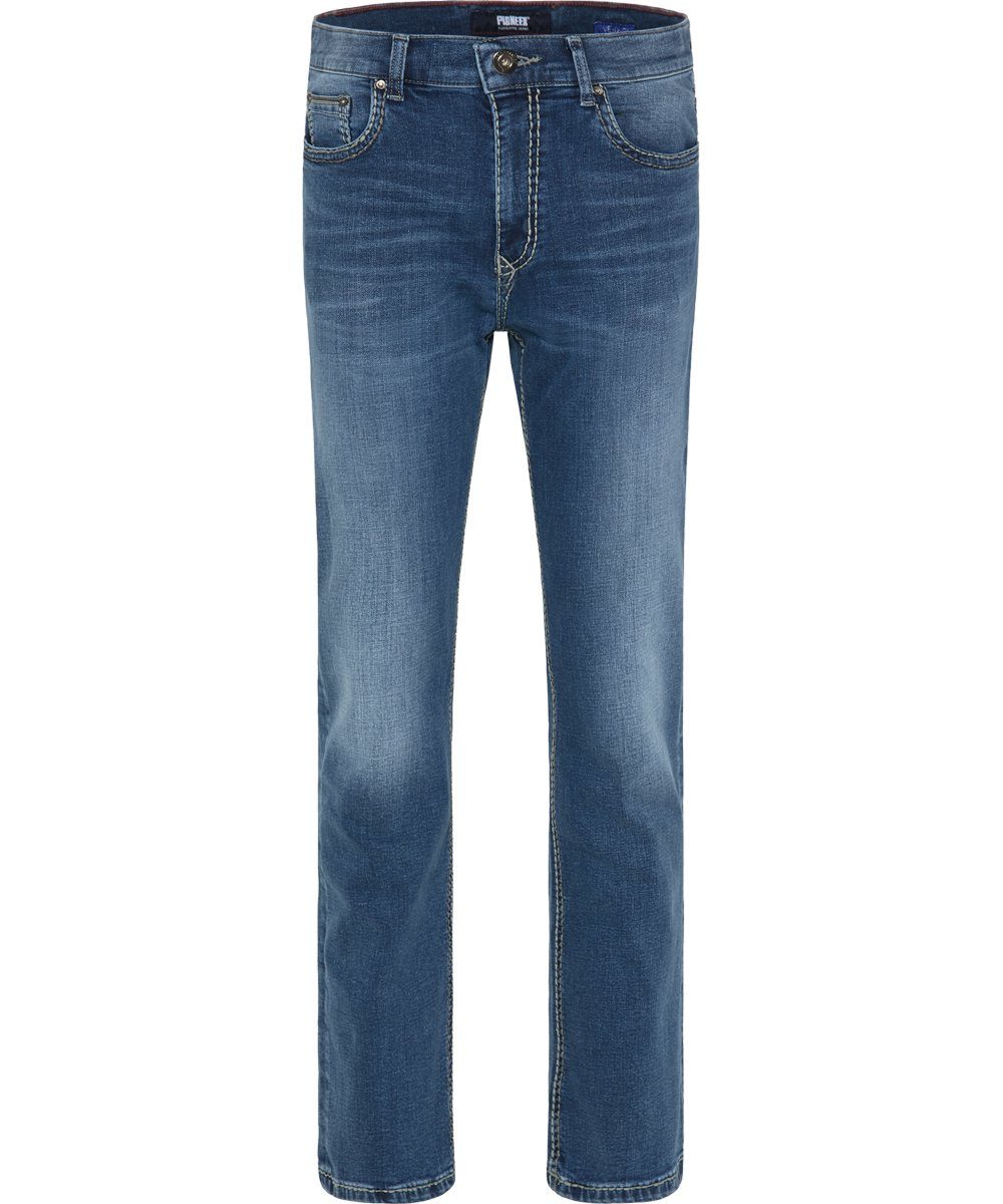 - Jeans Pioneer HANDCRAFTED 1654 9740.372 MEGAFLEX stone 5-Pocket-Jeans mid PIONEER RANDO blue used Authentic