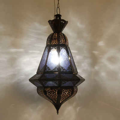 marokkanische ORIENTLAMPE orientalische Hängelampe Eisen Stern Sternlampe Resmi
