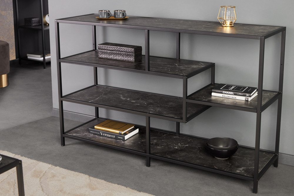 riess-ambiente Standregal SLIM LINE 115cm graphit / schwarz, Einzelartikel günstig online kaufen