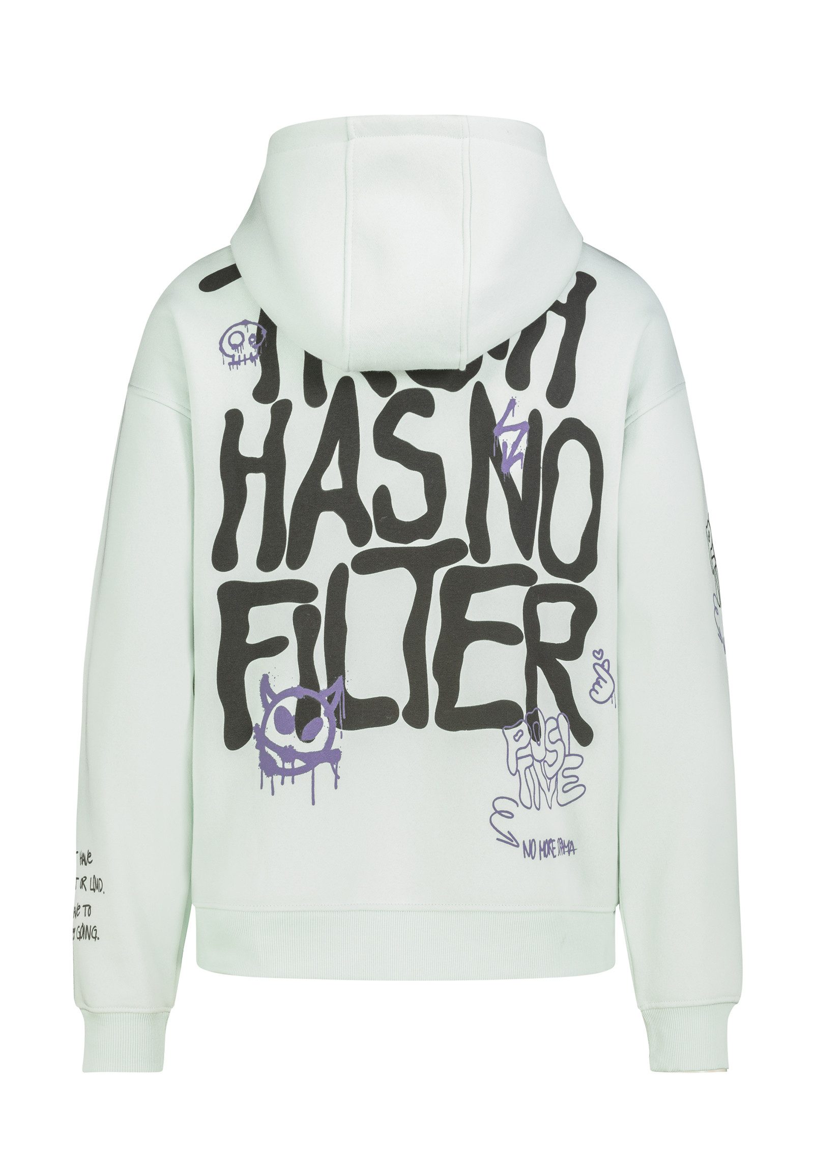 SUBLEVEL Kapuzenpullover Herren Kapuzenpullover mit Print Allover bequem Sw günstig online kaufen