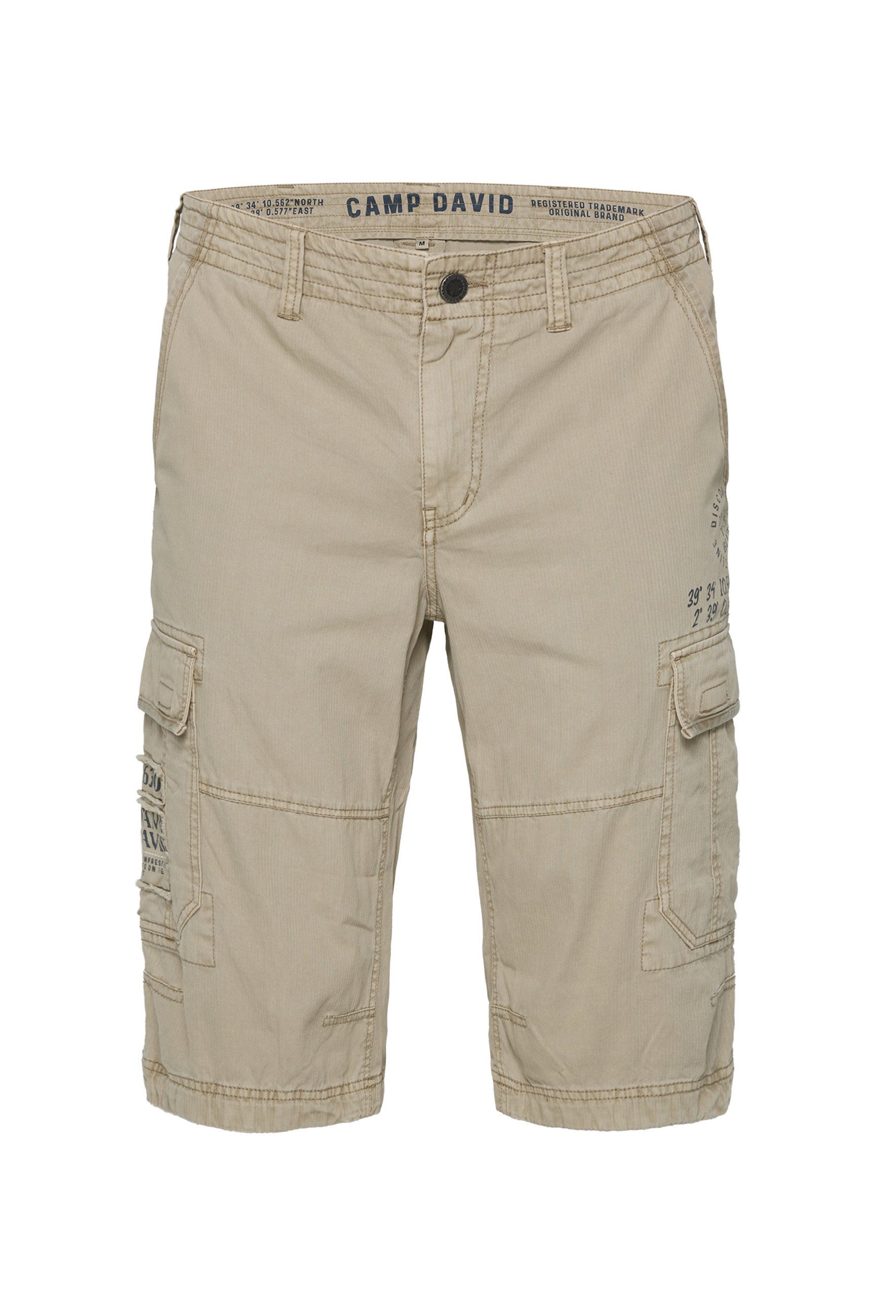 CAMP DAVID Shorts, mit Bindeband am Saum günstig online kaufen