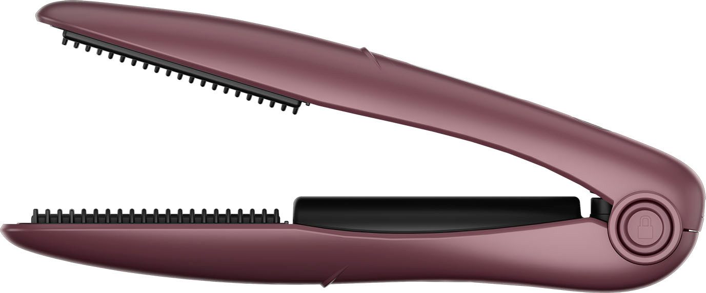 Kabelloser 2-in-1 Haarglätter & Lockenwickler – Wiederaufladbar, 200°C, Mit Kammzähnen, Leicht & Ergonomisch