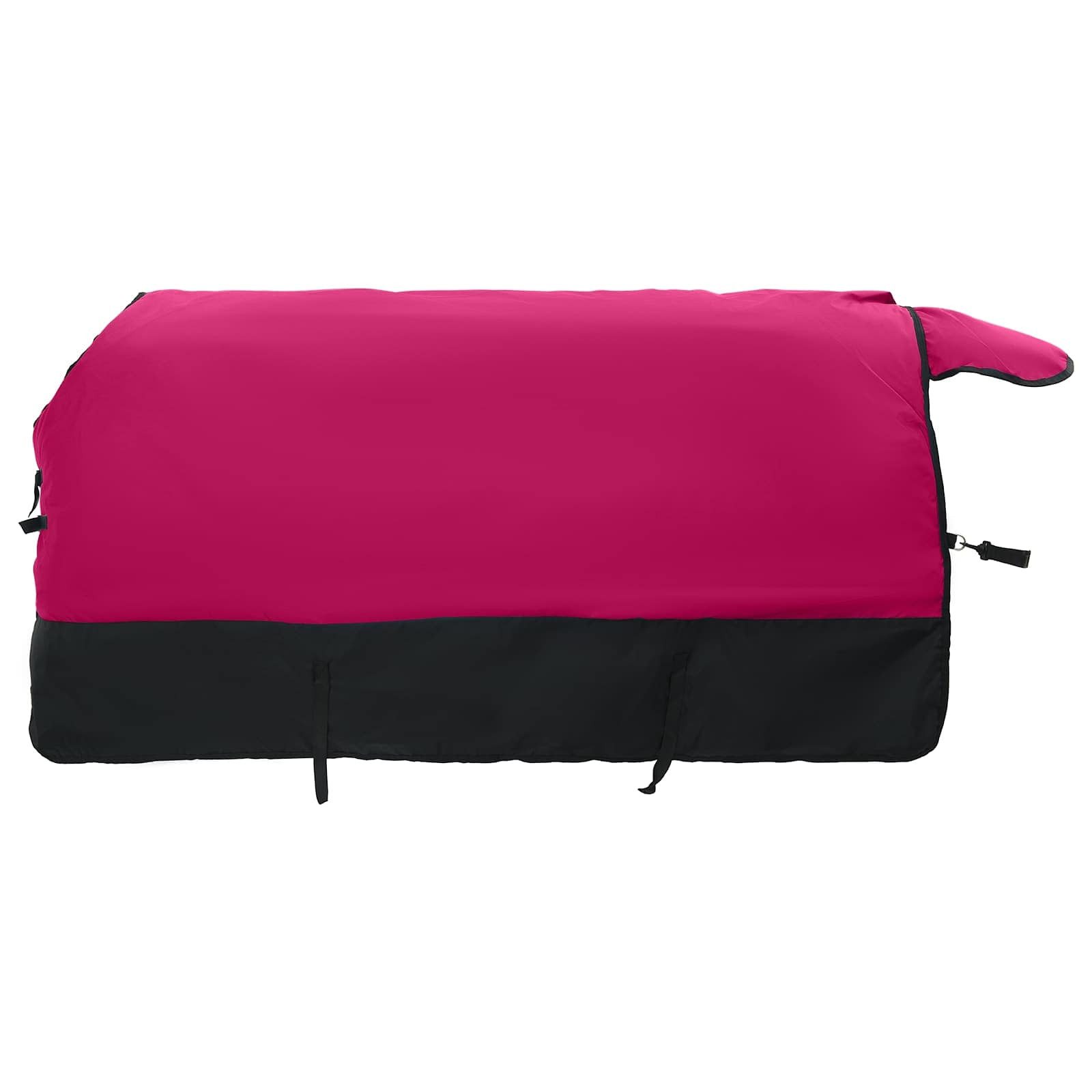 vidaXL Tierdecke Pferdedecke Rosa und Schwarz 95 cm Polyester