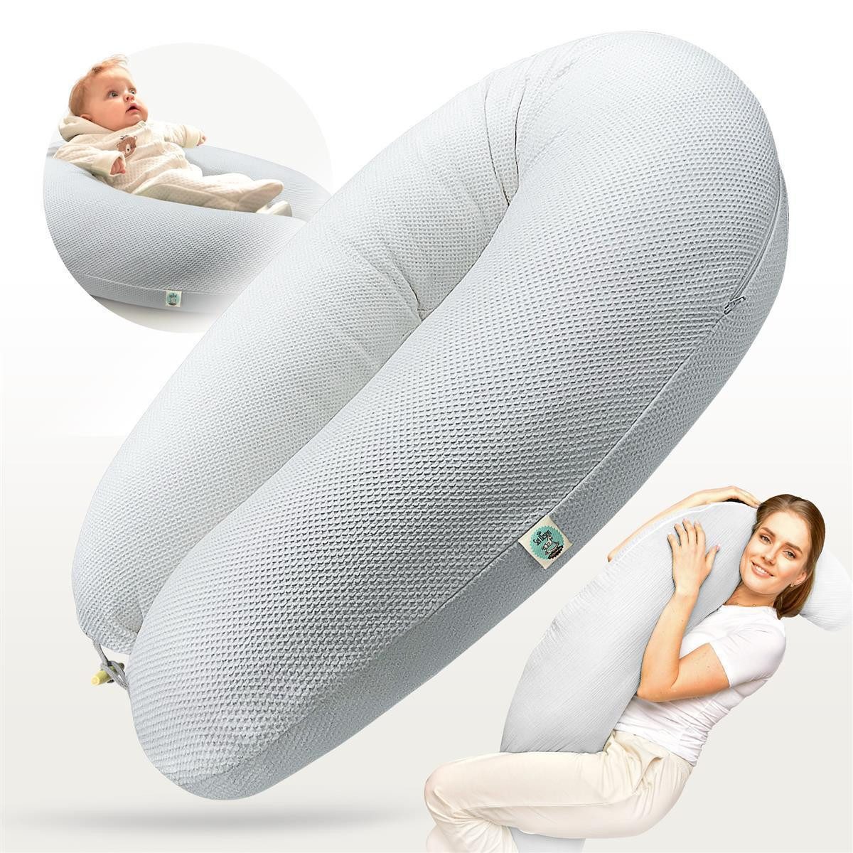 SEI Design Stillkissen StillkissenXXL Seitenschläferkissen 190x30 – Ergonom günstig online kaufen