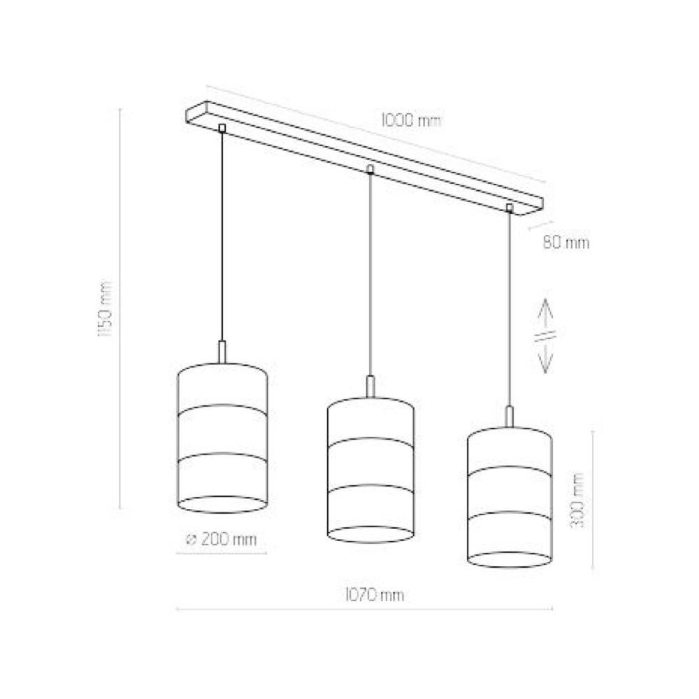 famlights Pendelleuchte famlights, Pendelleuchte Clea in Schwarz E27