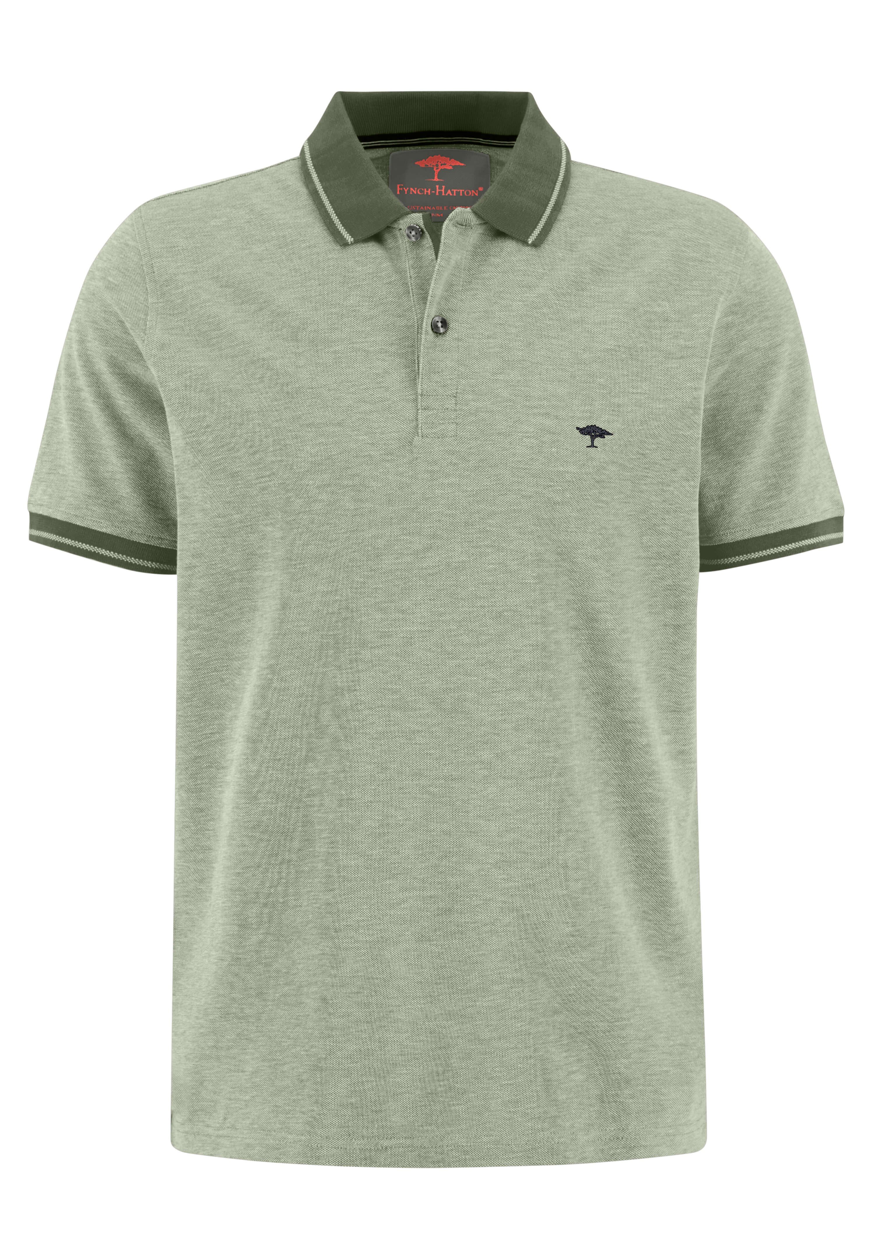 FYNCH-HATTON Poloshirt Polo, Two-Tone dusty olive