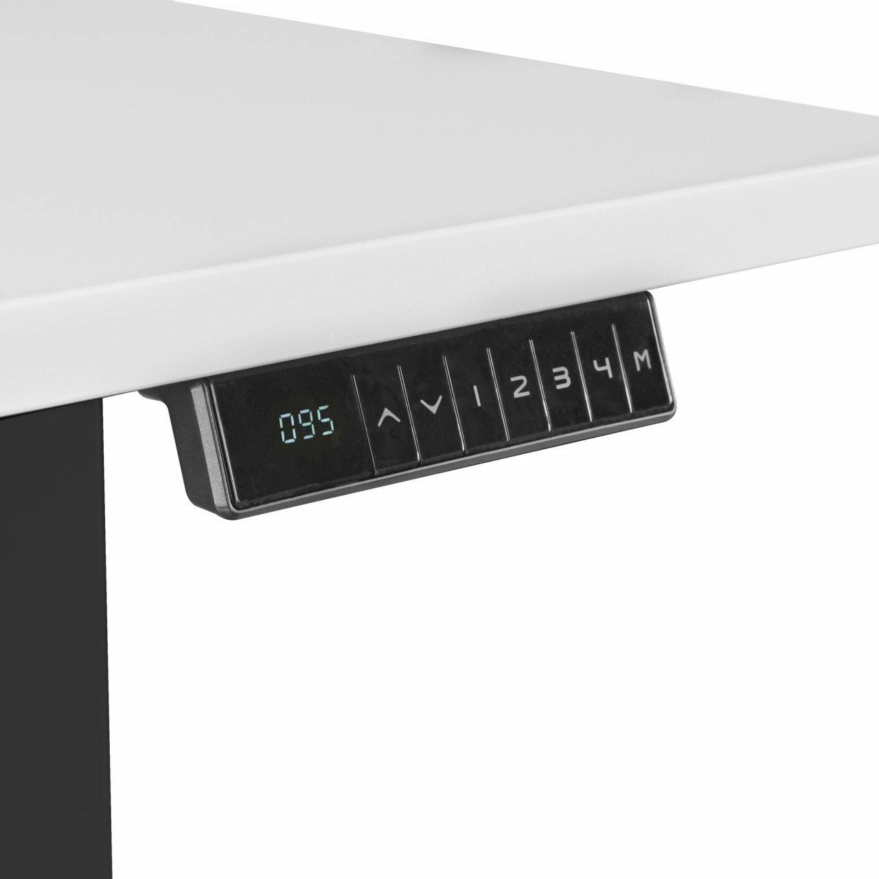 elektrisch Schreibtisch höhenverstellbares schwarz Memory Tischgestell Funktion furnicato Gestell mit