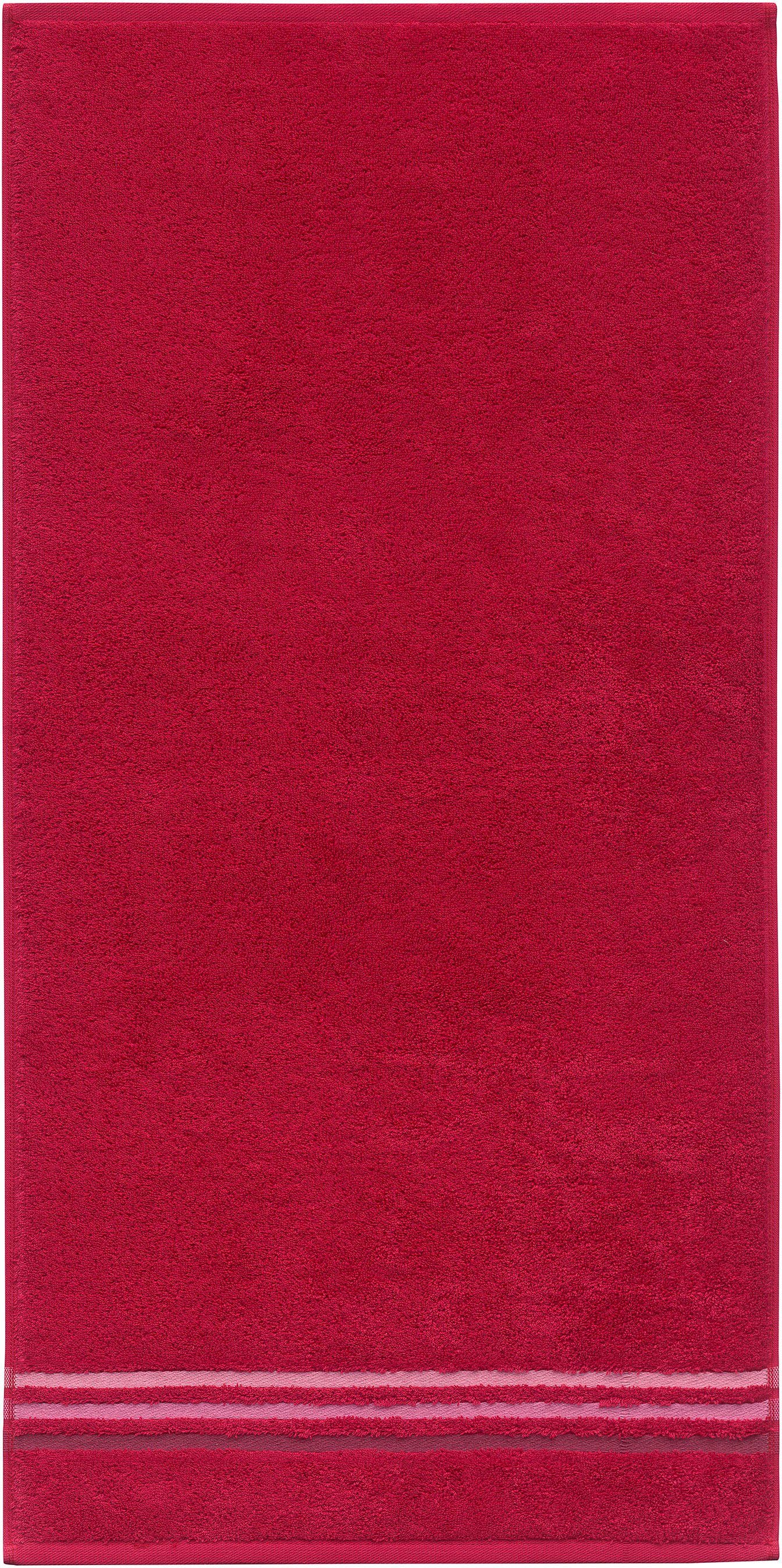 Skyline Color MADE Baumwolle, aus by mit OEKO-TEX®-zertifiziert IN kuschelweicher Frottier eleganter Set Handtücher Schiesser im GREEN Streifenbordüre, (4-St), 4er