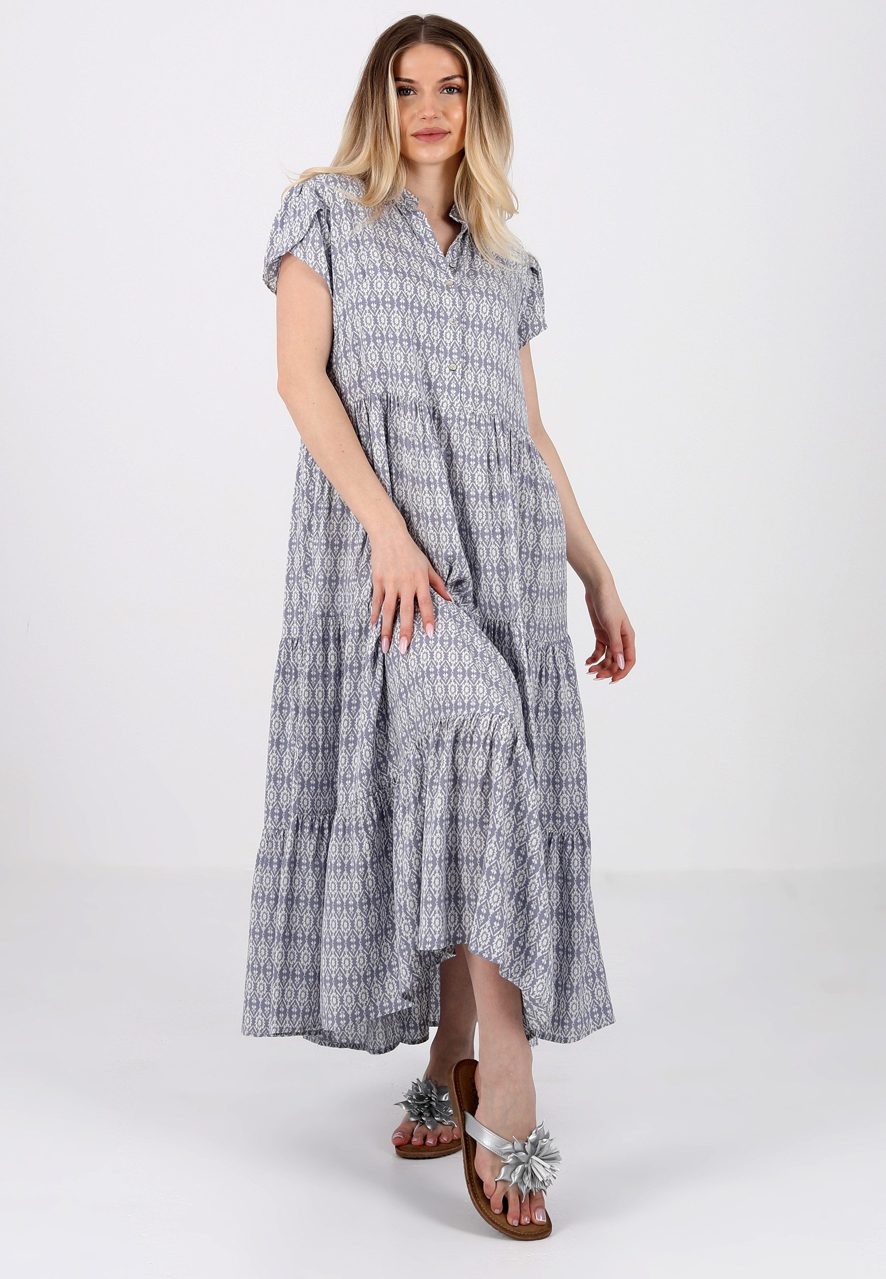 Sommerkleid Boho-Maxikleid aus Reiner Viskose – Sommerliche Eleganz