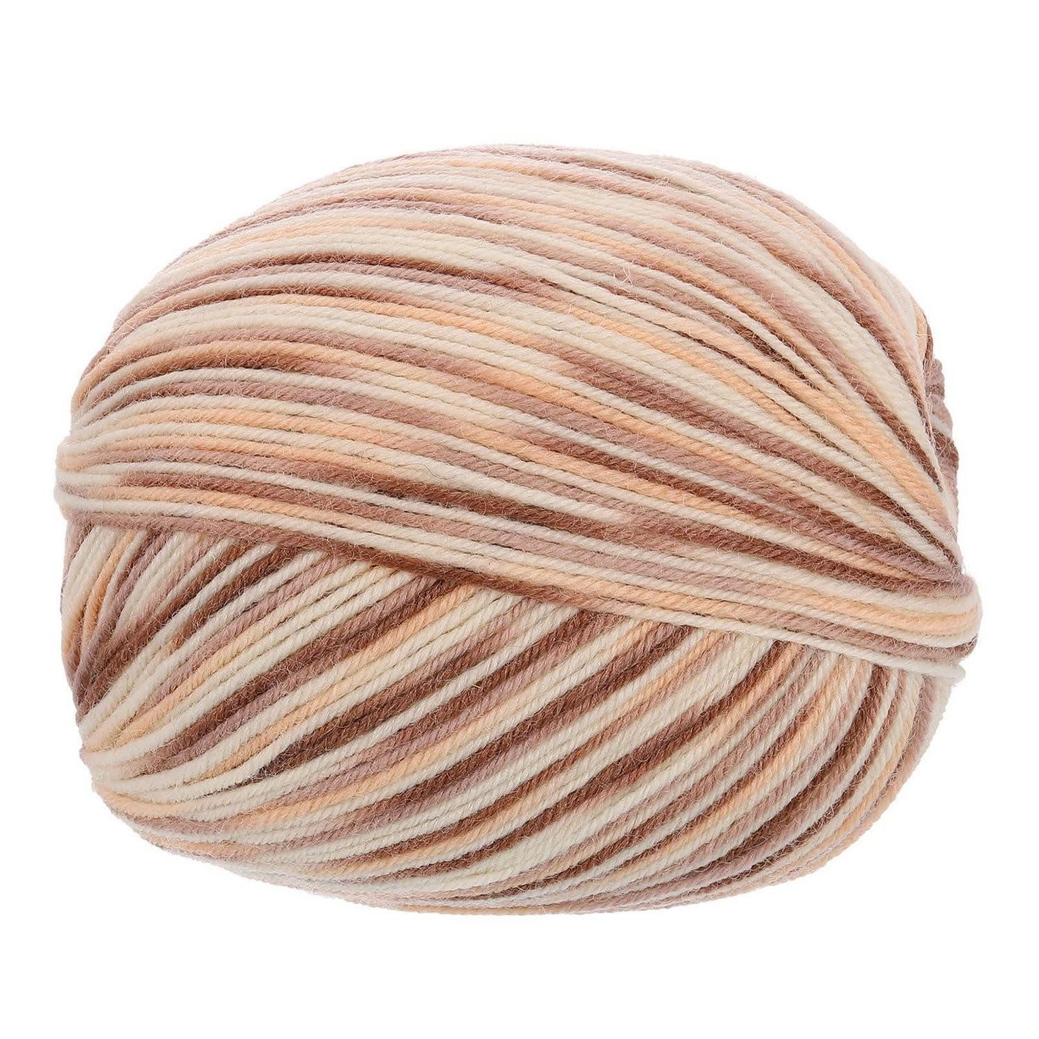 LuxusKollektion Wollgarn Khaki gemischt 100g 280m Häkelwolle